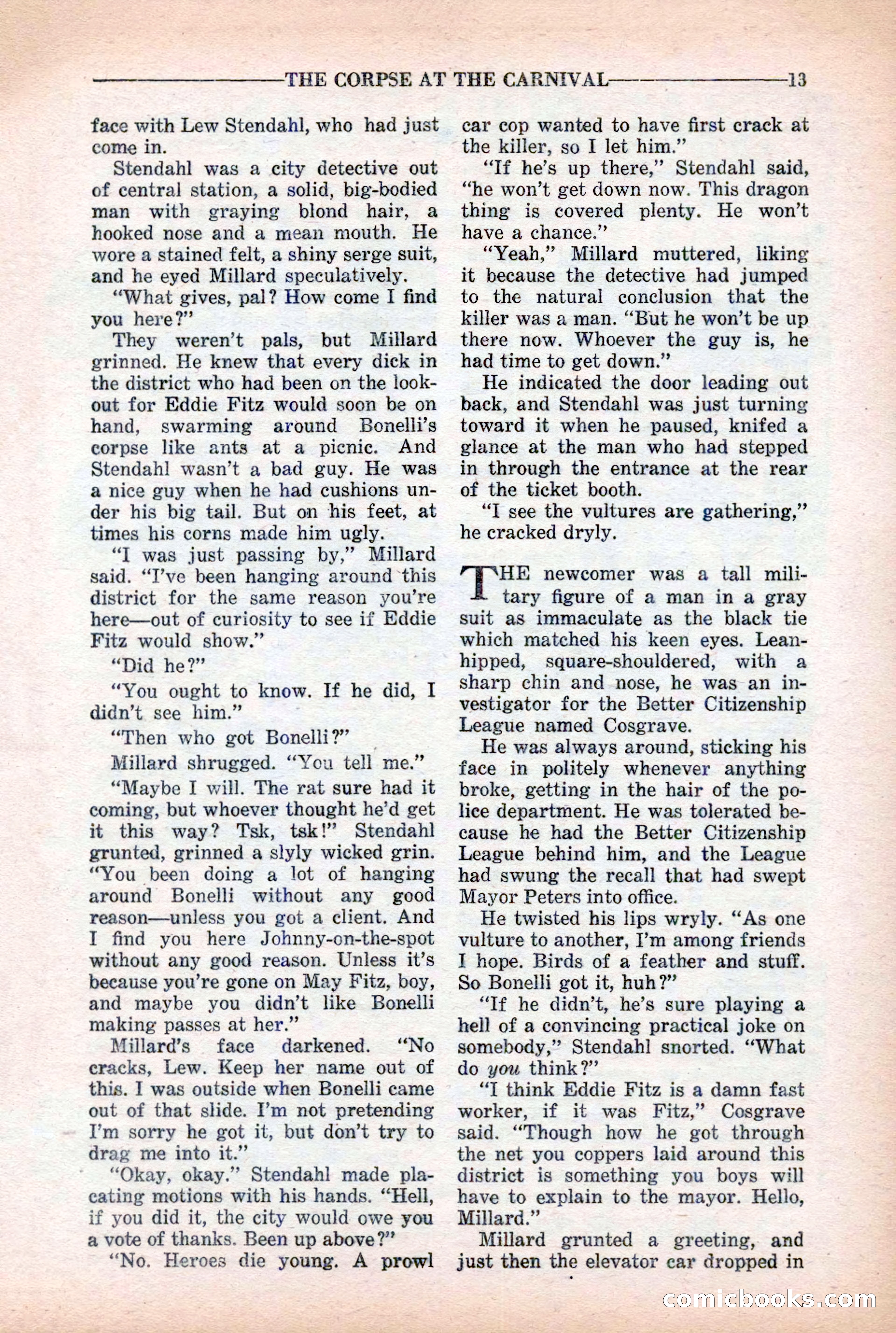 10-Story Detective Magazine Cover — page 15: Pulp Fiction, 1939