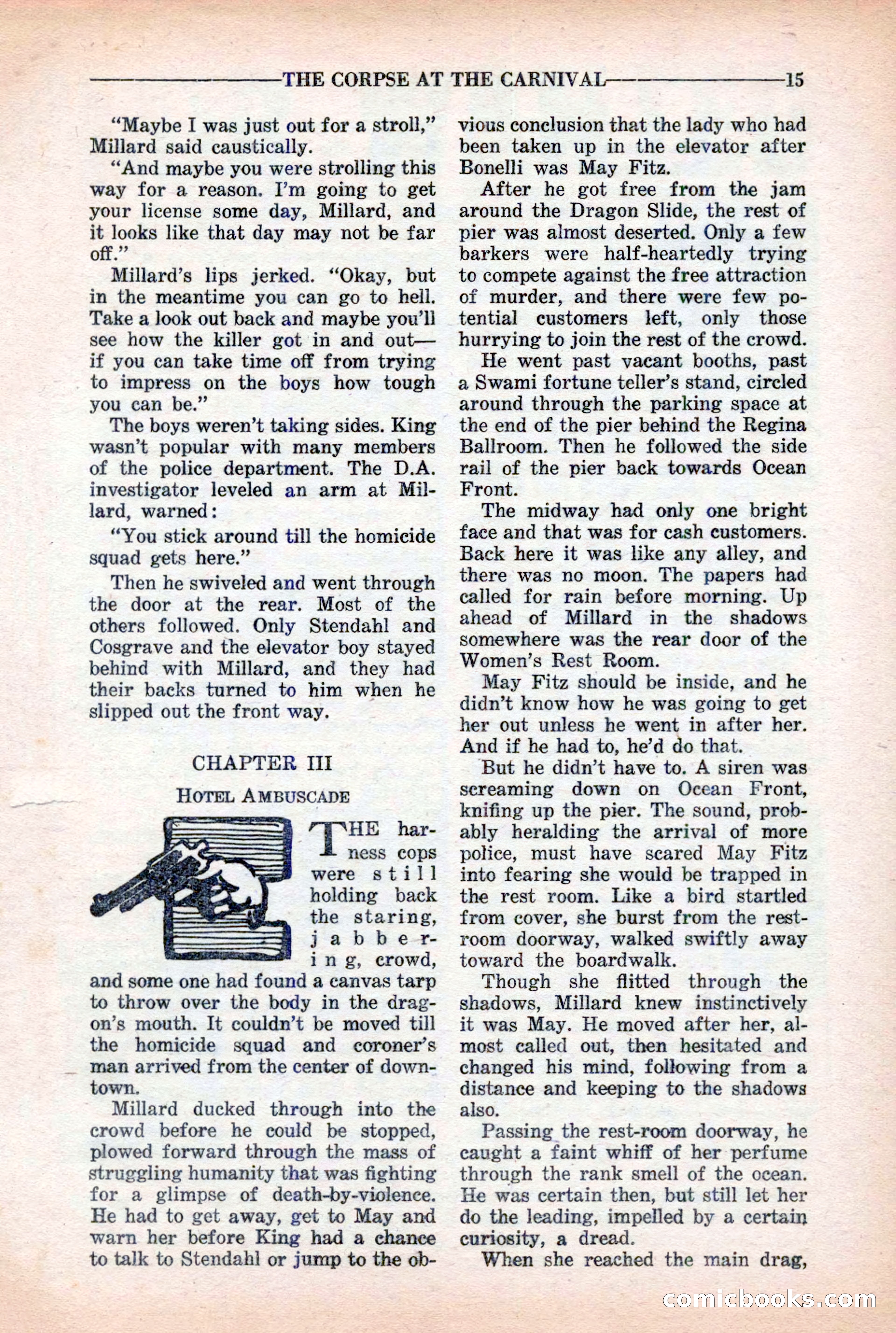 10-Story Detective Magazine Cover — page 17: Pulp Fiction, 1939