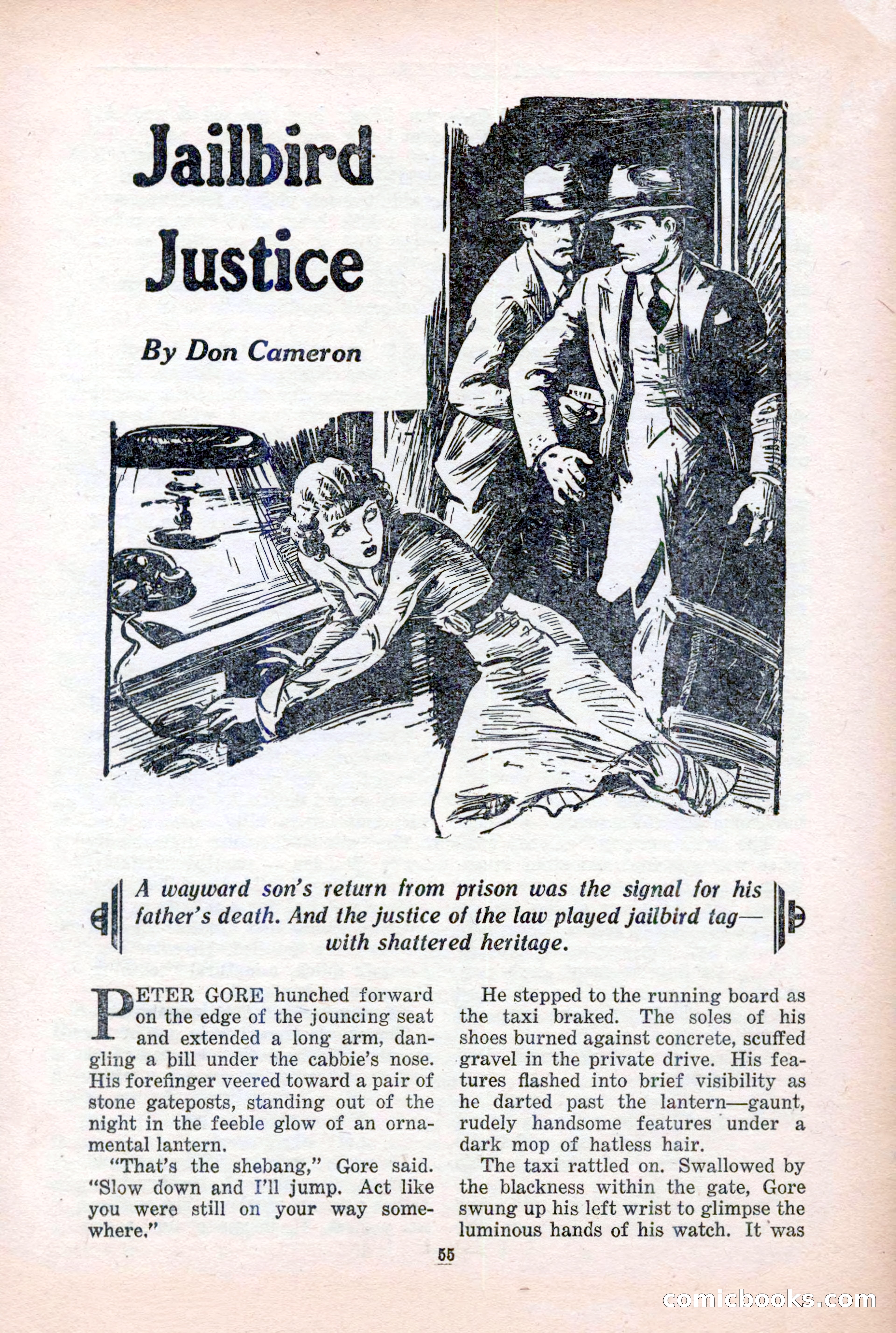 10-Story Detective Magazine Cover — page 57: Pulp Fiction, 1939