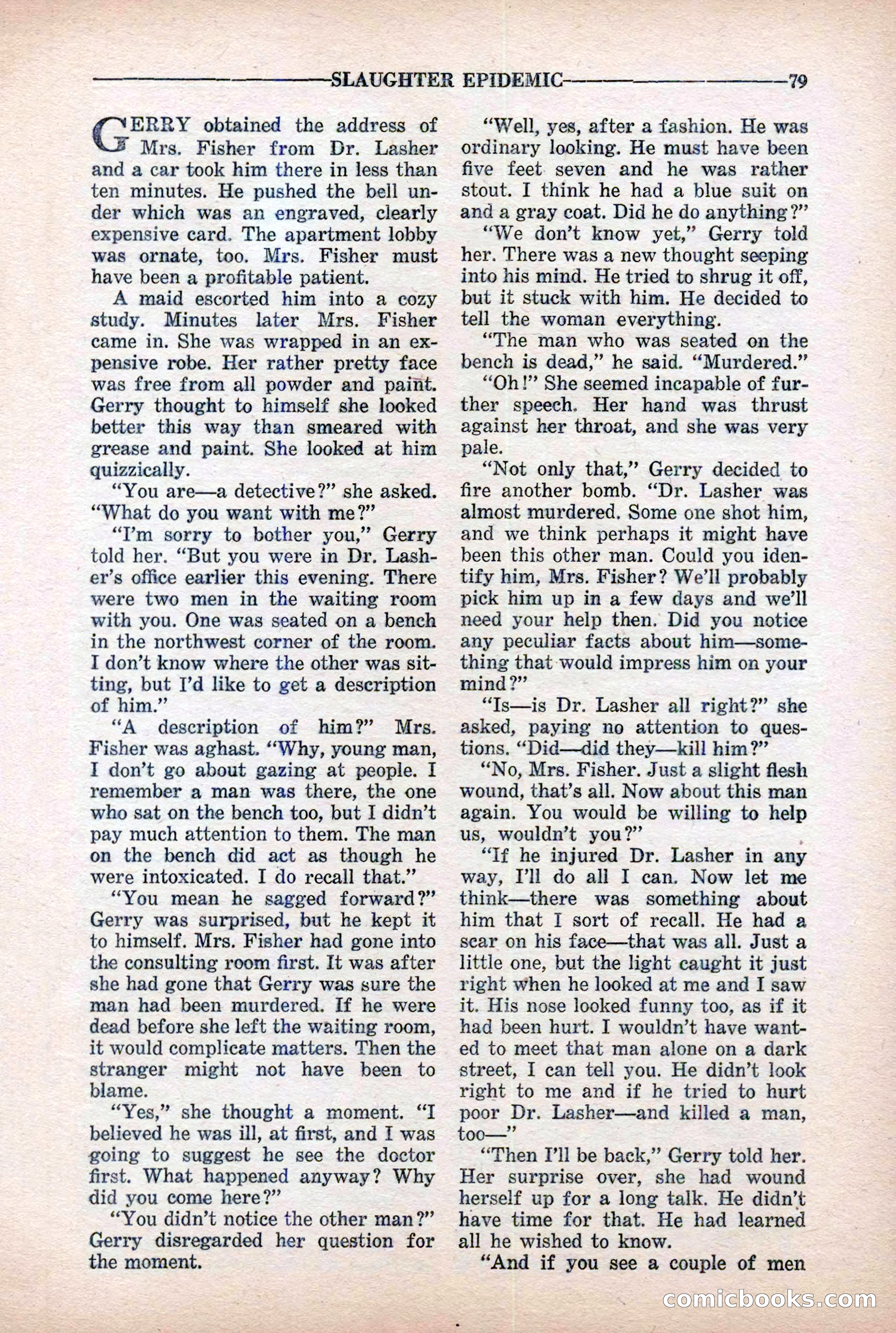 10-Story Detective Magazine Cover — page 81: Pulp Fiction, 1939