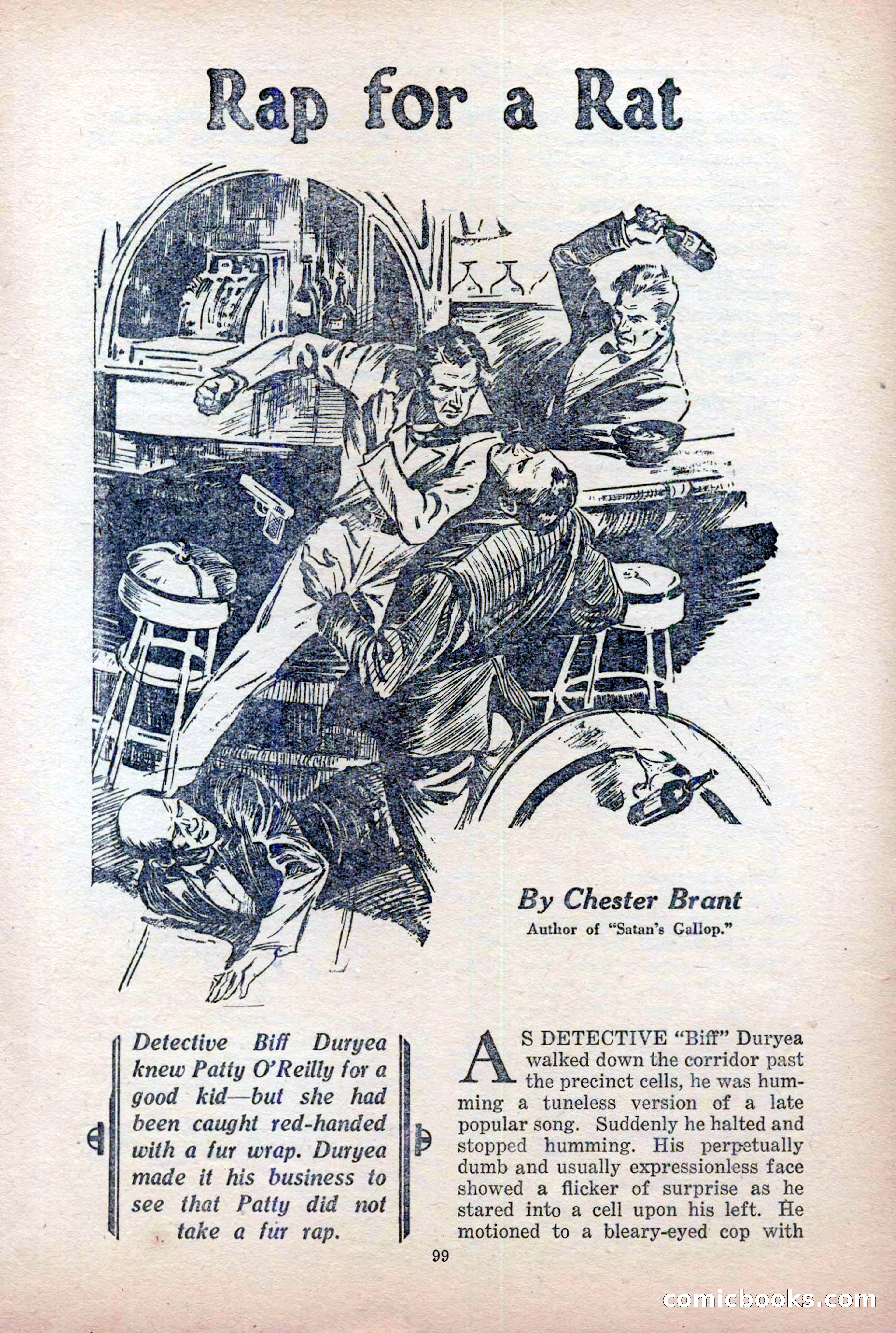 10-Story Detective Magazine Cover — page 101: Pulp Fiction, 1939