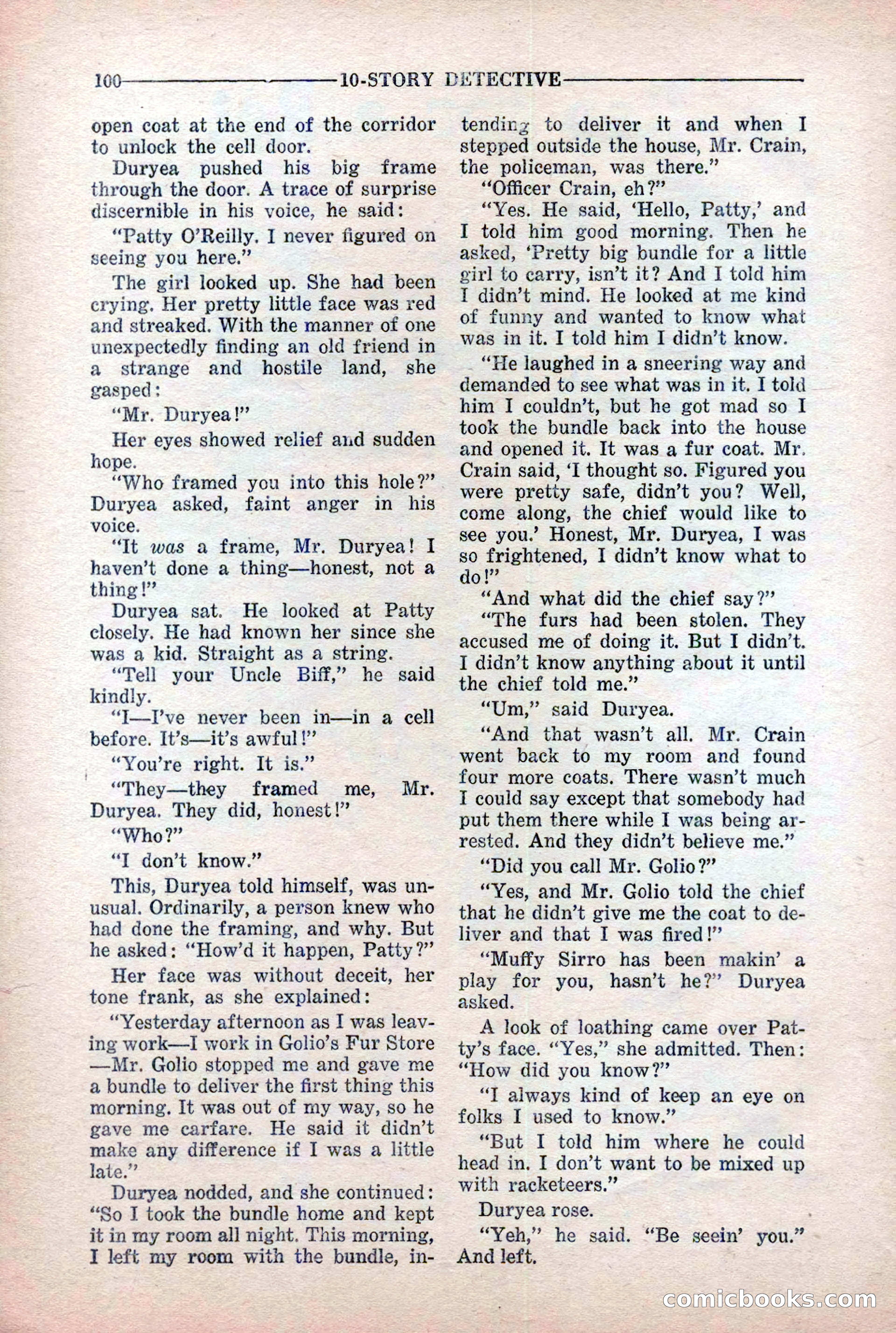 10-Story Detective Magazine Cover — page 102: Pulp Fiction, 1939