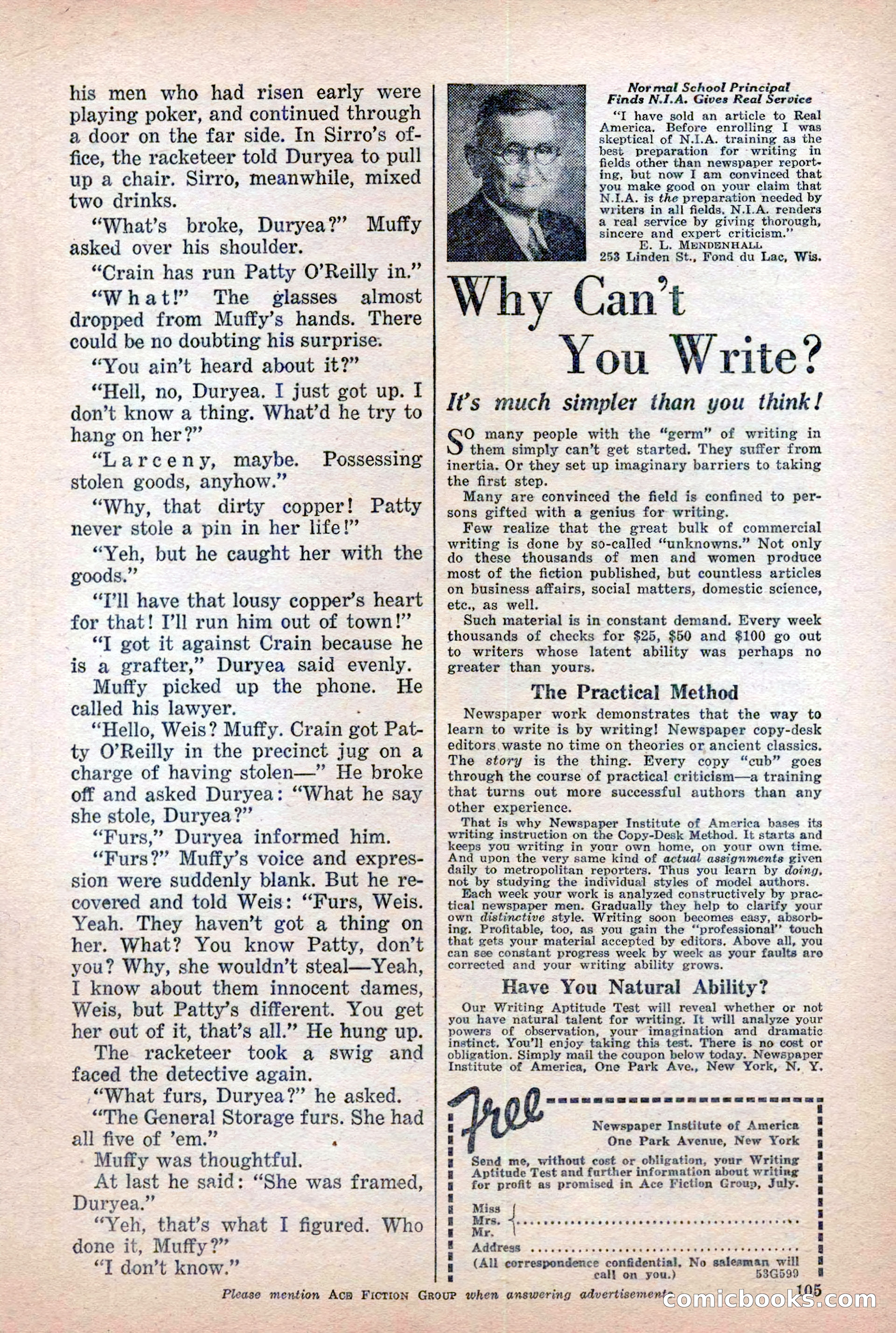 10-Story Detective Magazine Cover — page 107: Pulp Fiction, 1939