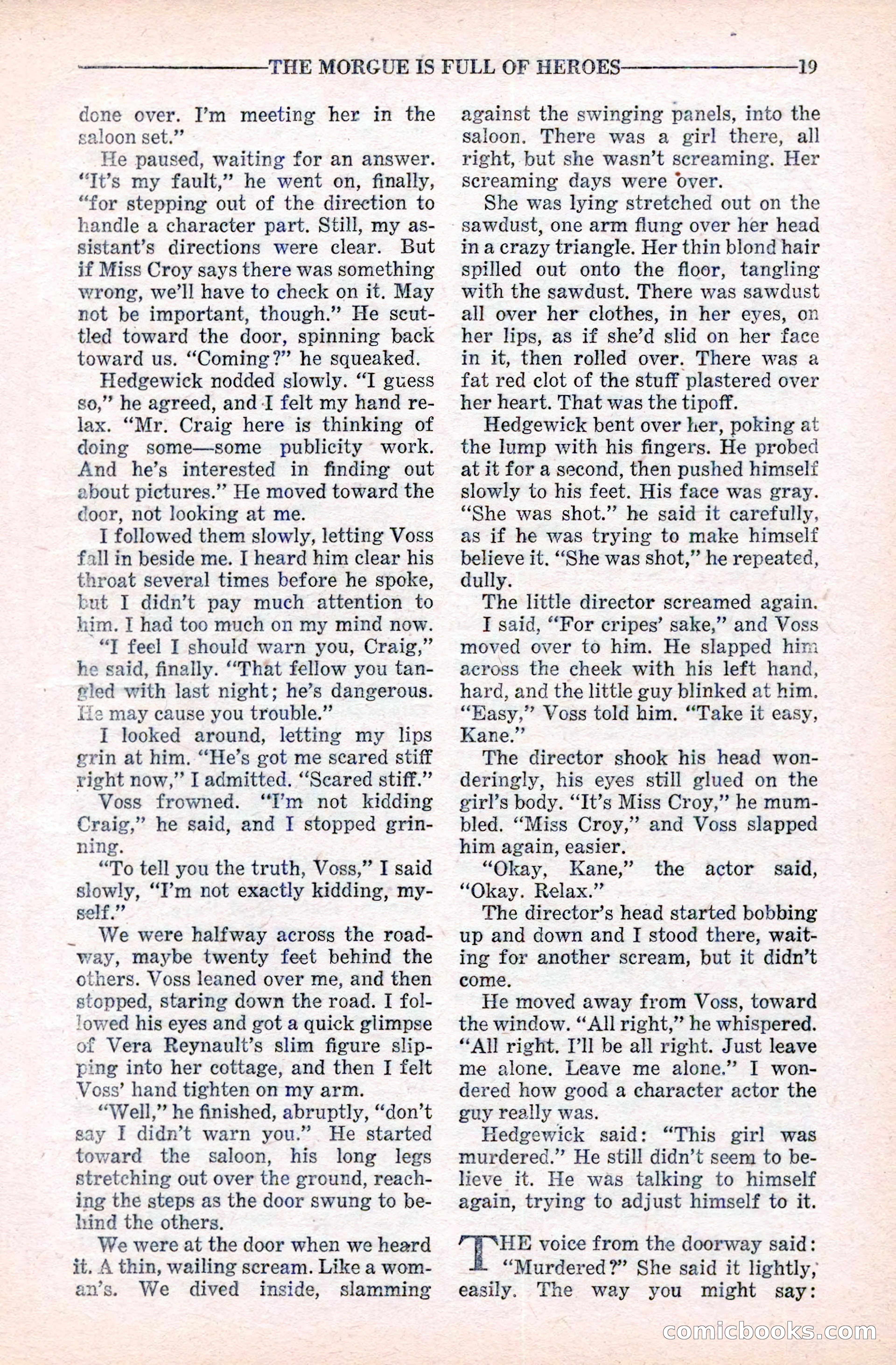 10-Story Detective Magazine Cover — page 21: Pulp Fiction, 1939