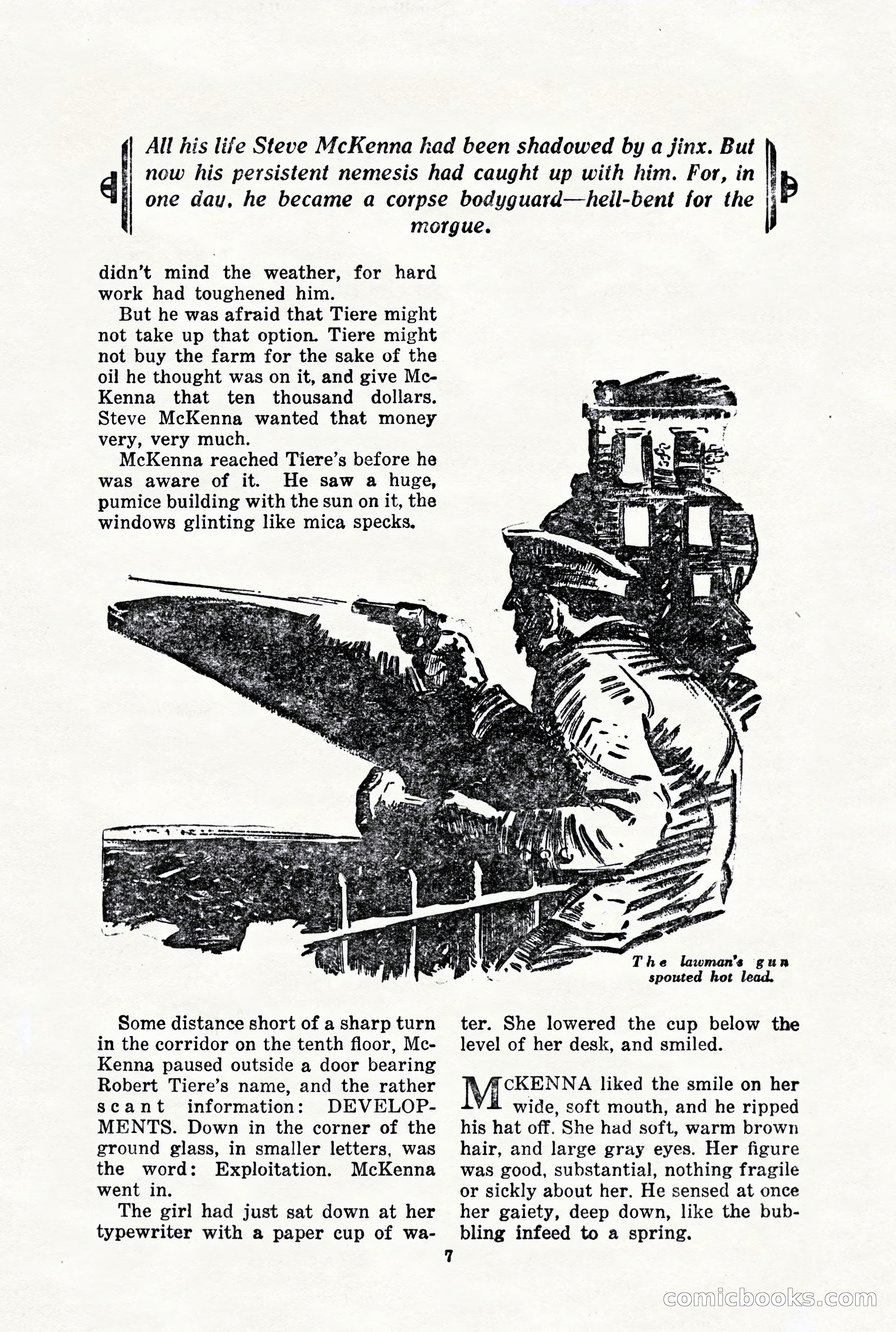 10-Story Detective, March 1941 — page 9: Pulp Fiction, 1941