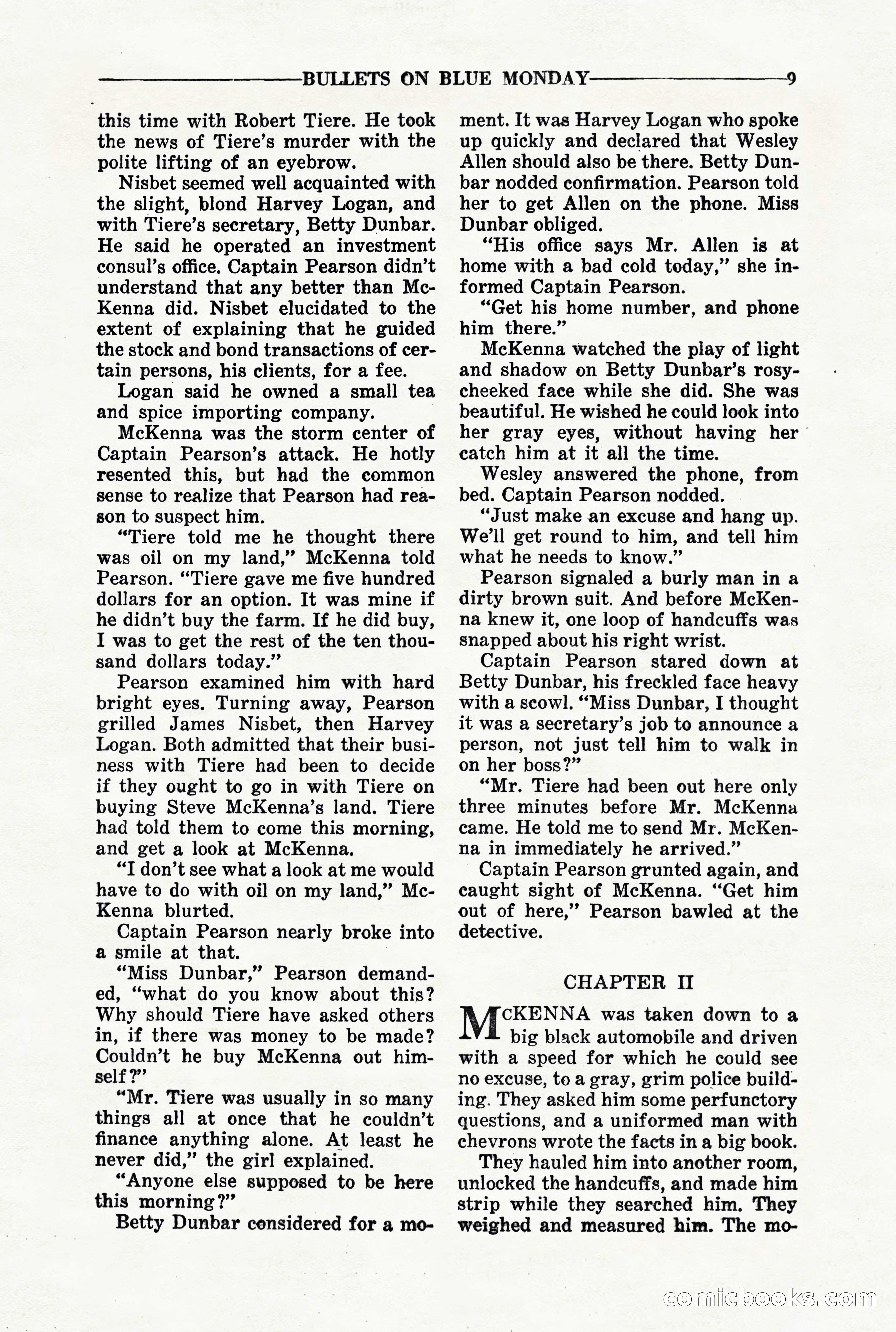 10-Story Detective, March 1941 — page 11: Pulp Fiction, 1941