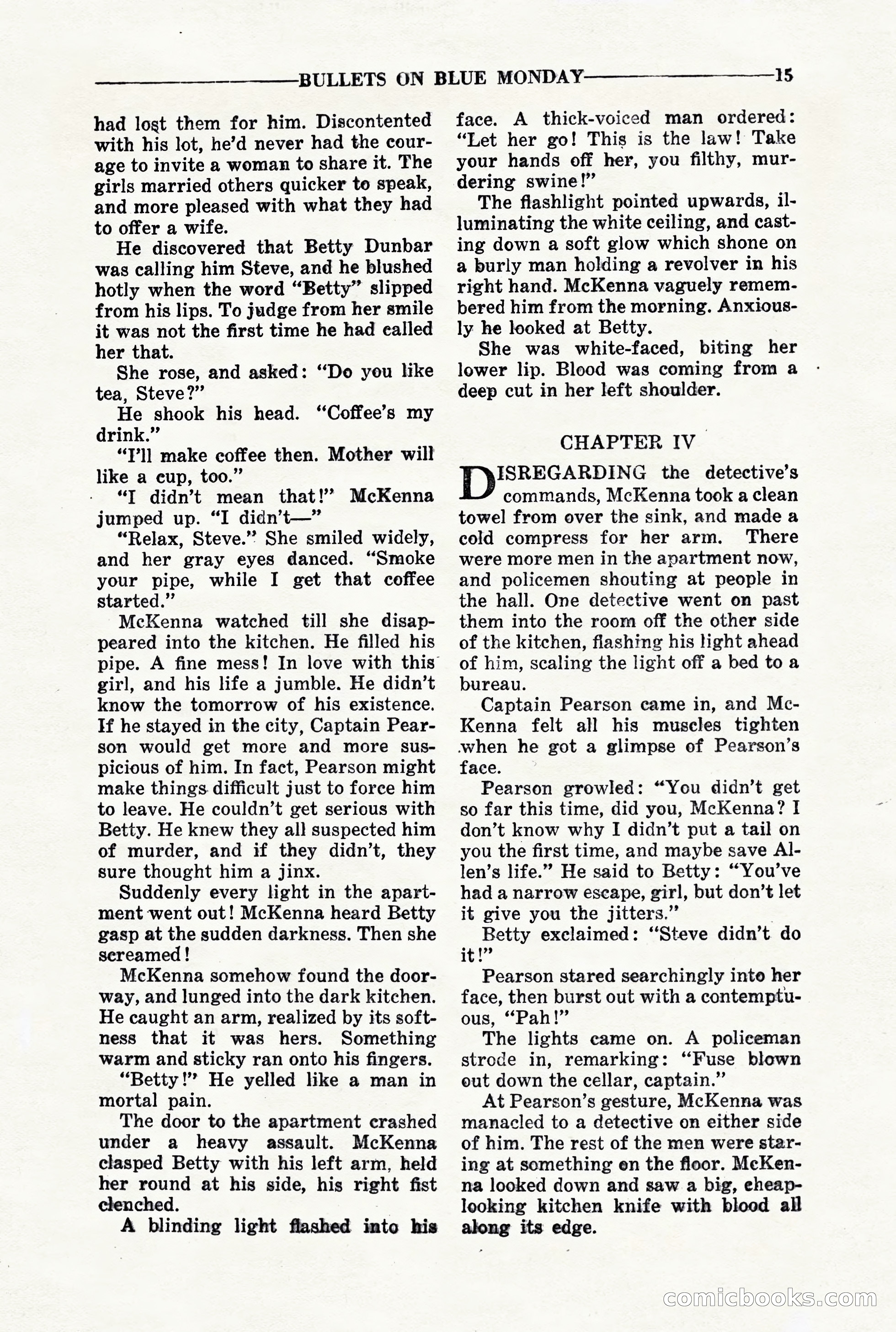 10-Story Detective, March 1941 — page 17: Pulp Fiction, 1941