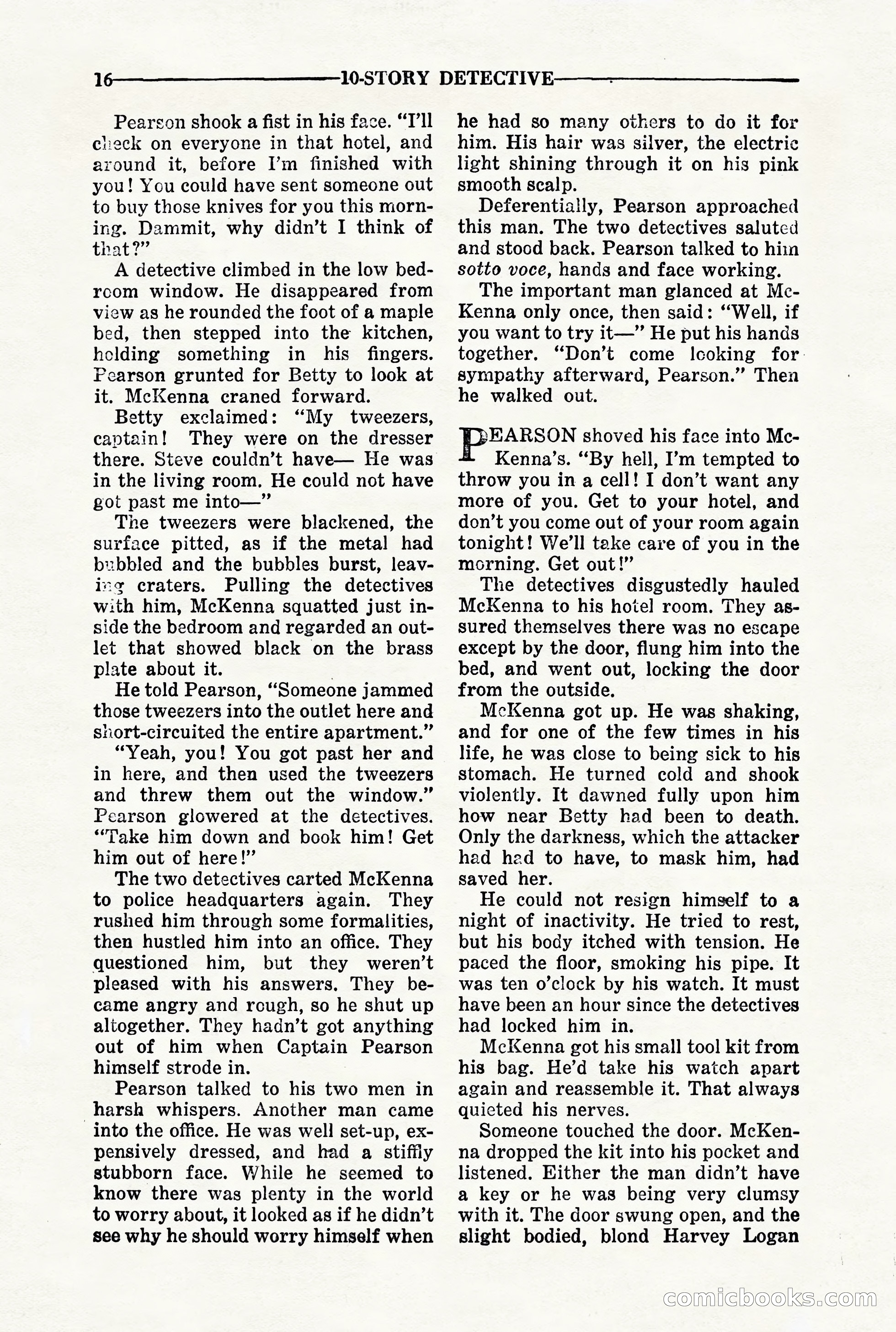 10-Story Detective, March 1941 — page 18: Pulp Fiction, 1941