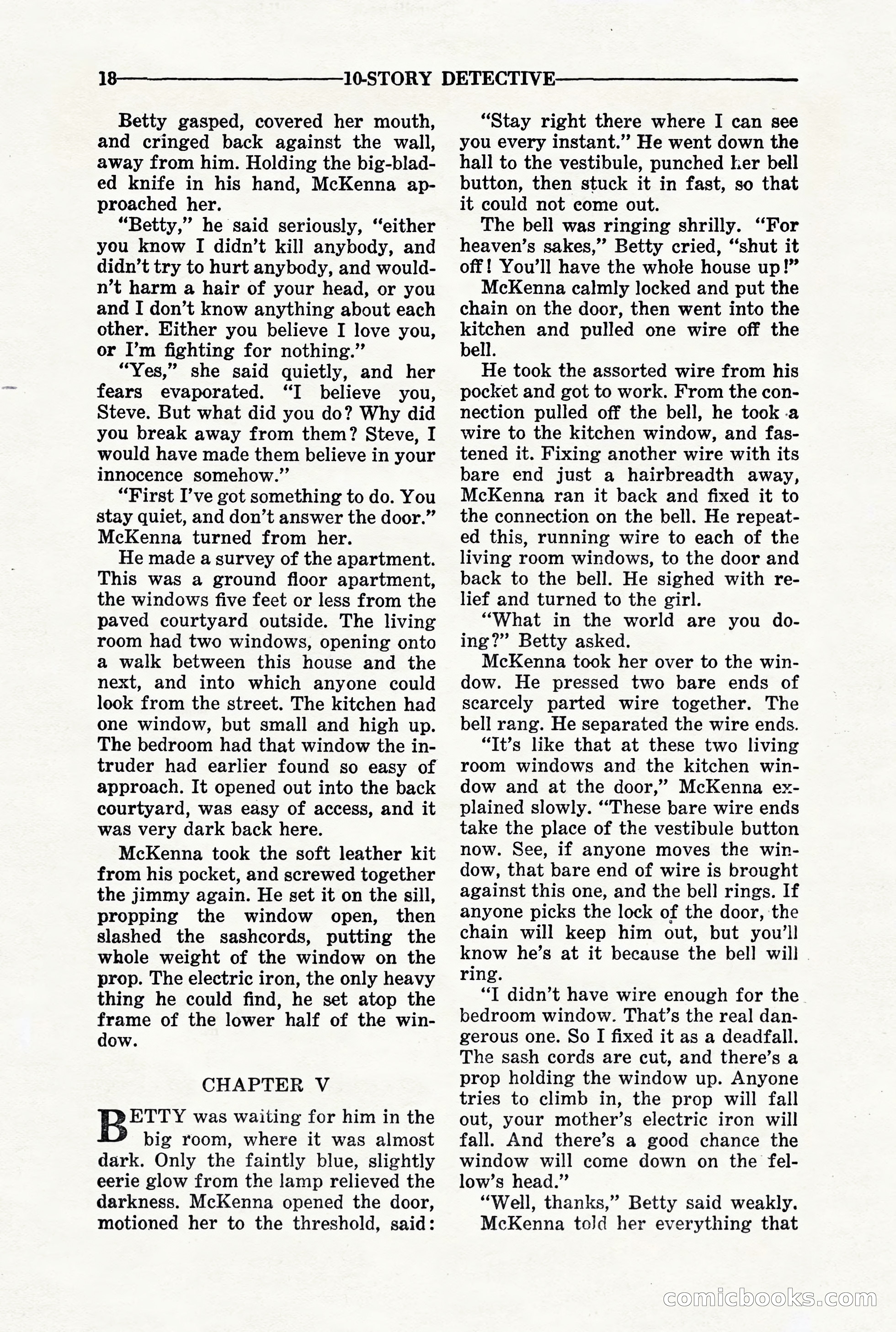 10-Story Detective, March 1941 — page 20: Pulp Fiction, 1941