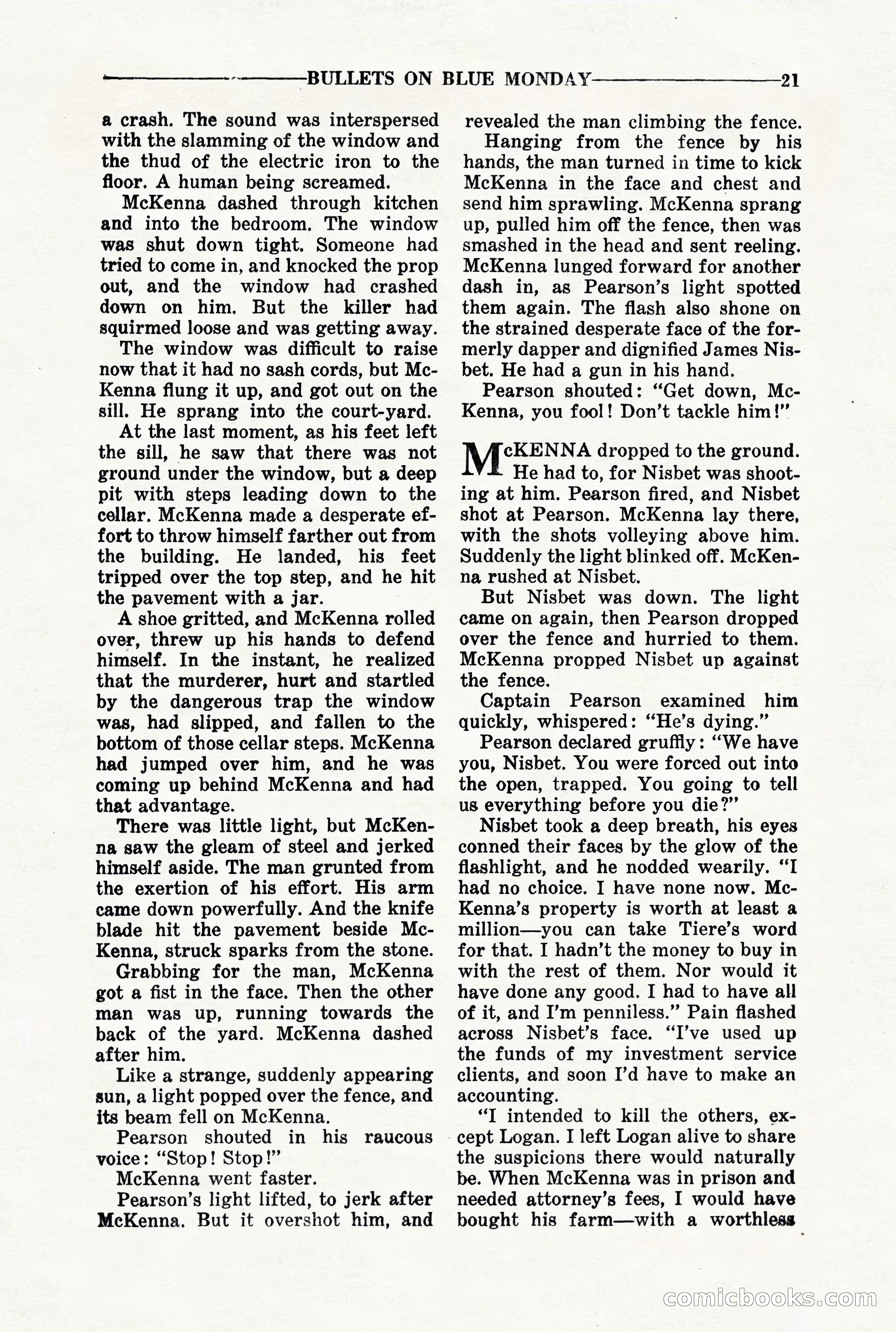 10-Story Detective, March 1941 — page 23: Pulp Fiction, 1941