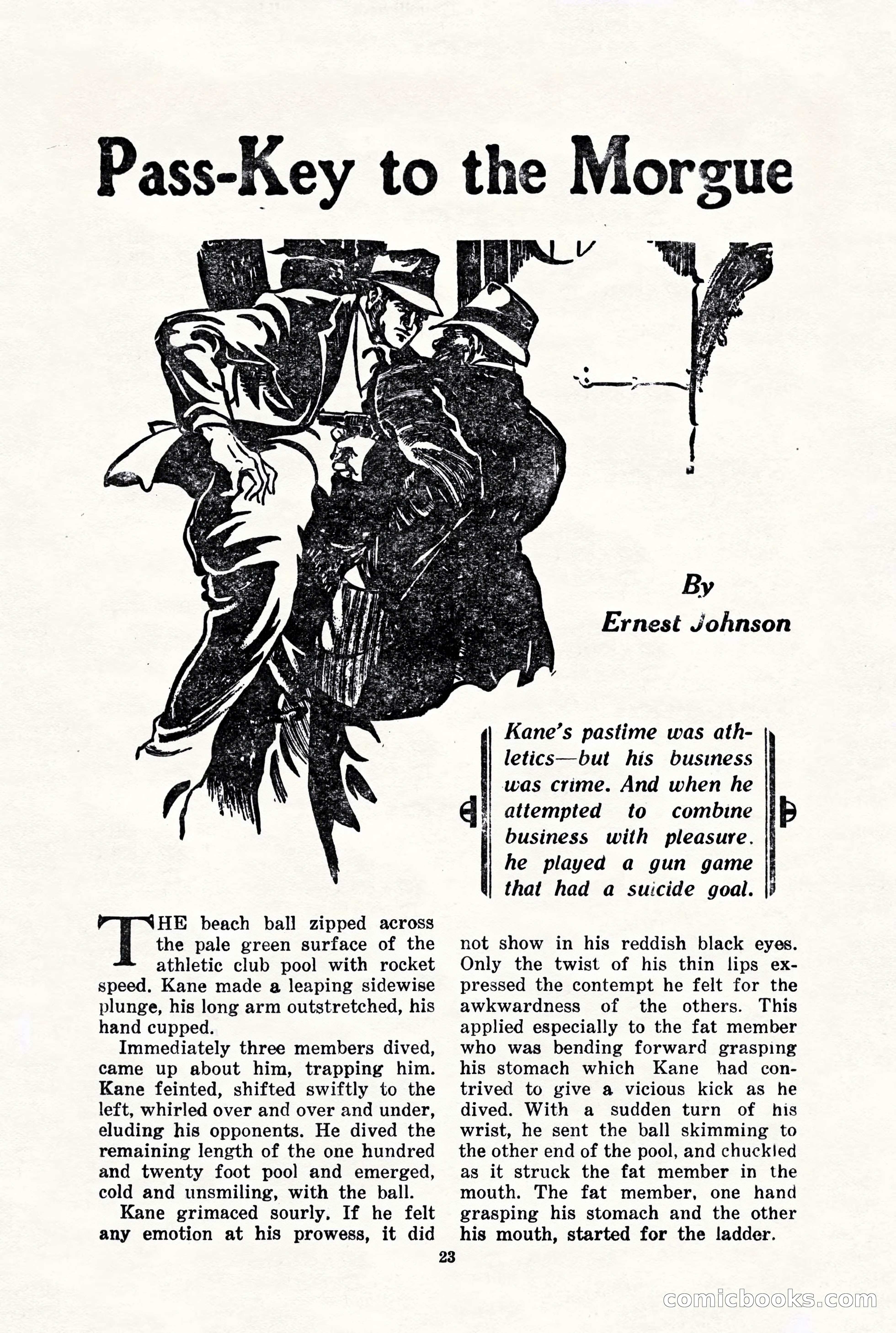10-Story Detective, March 1941 — page 25: Pulp Fiction, 1941