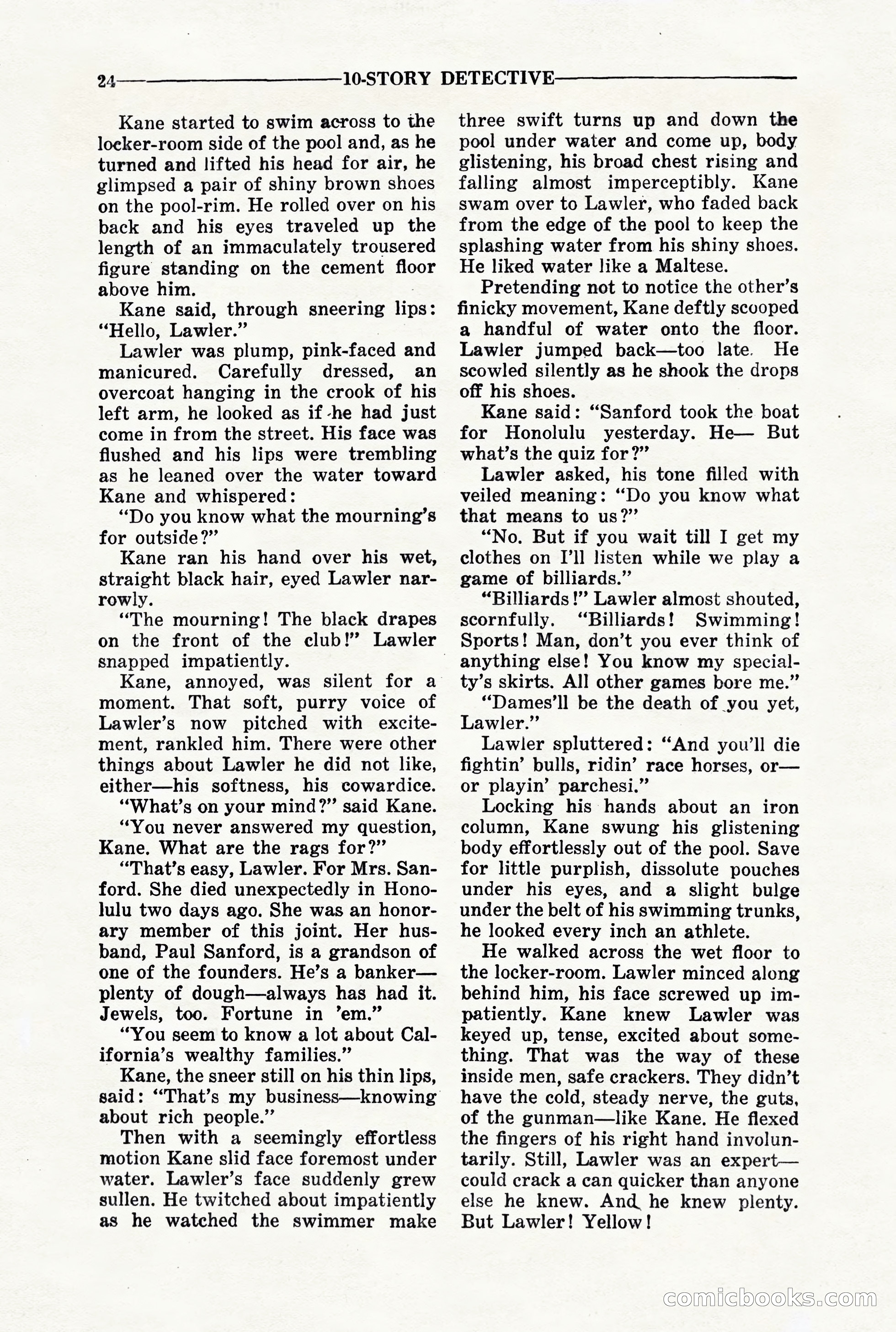 10-Story Detective, March 1941 — page 26: Pulp Fiction, 1941