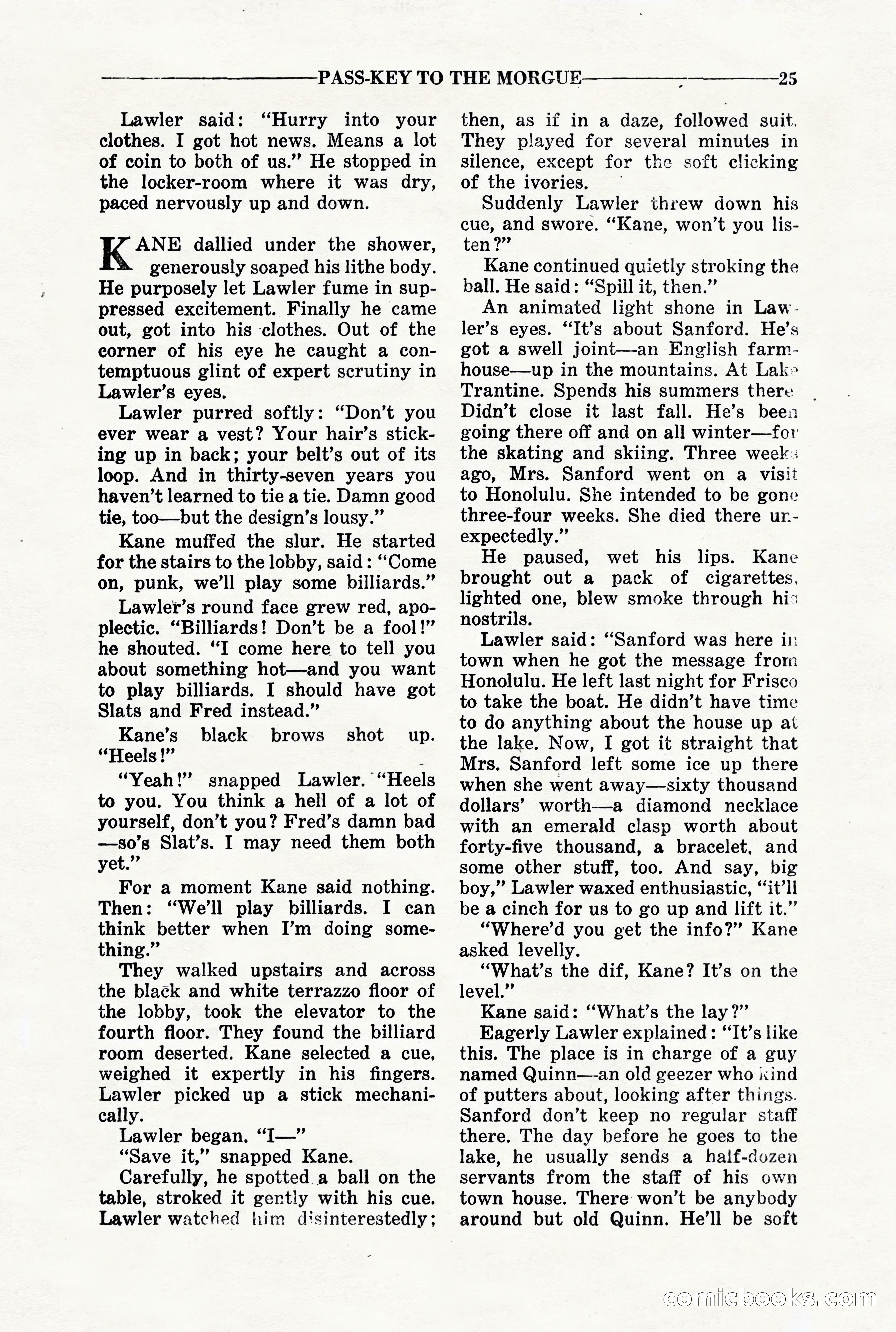 10-Story Detective, March 1941 — page 27: Pulp Fiction, 1941
