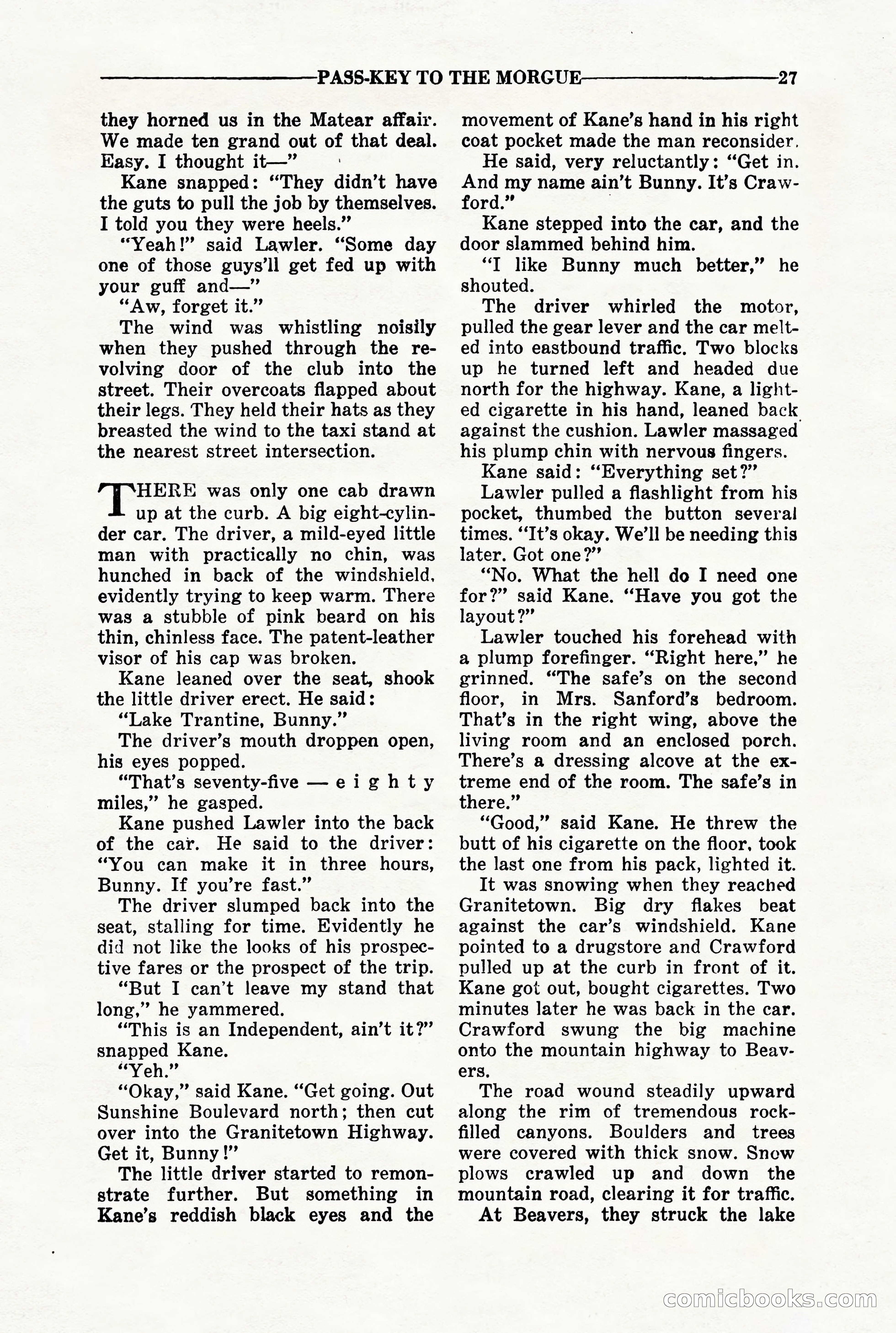 10-Story Detective, March 1941 — page 29: Pulp Fiction, 1941