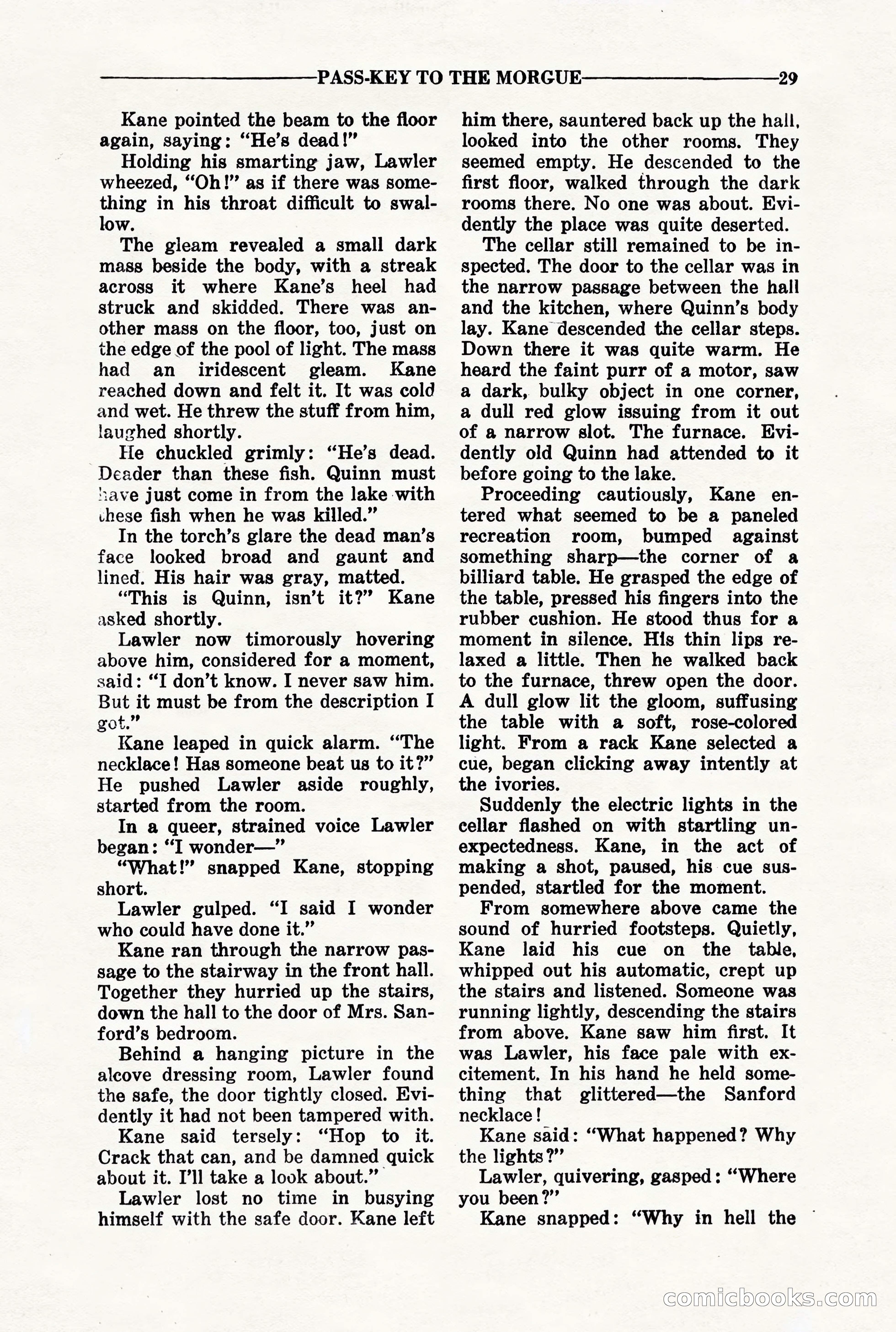 10-Story Detective, March 1941 — page 31: Pulp Fiction, 1941