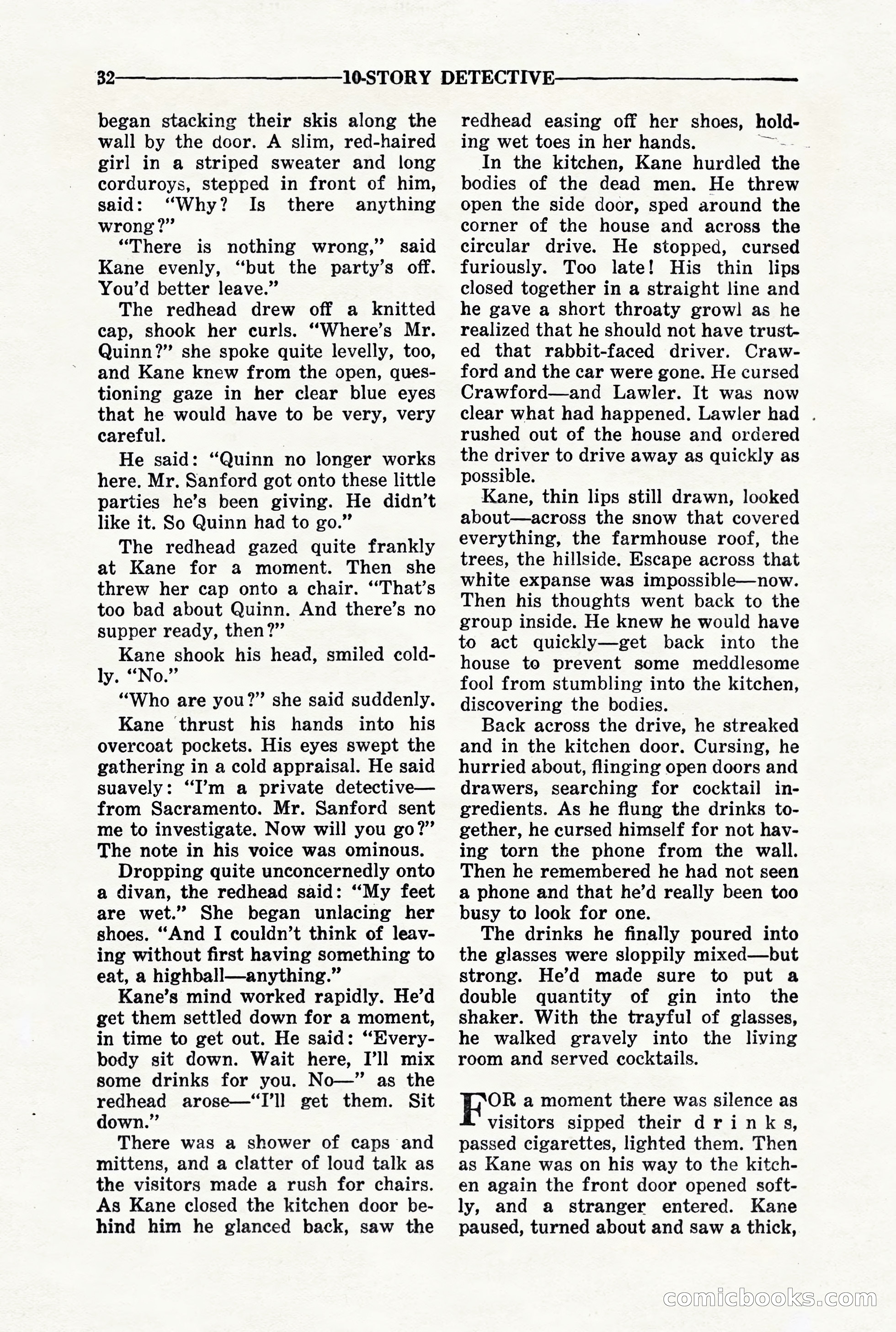 10-Story Detective, March 1941 — page 34: Pulp Fiction, 1941