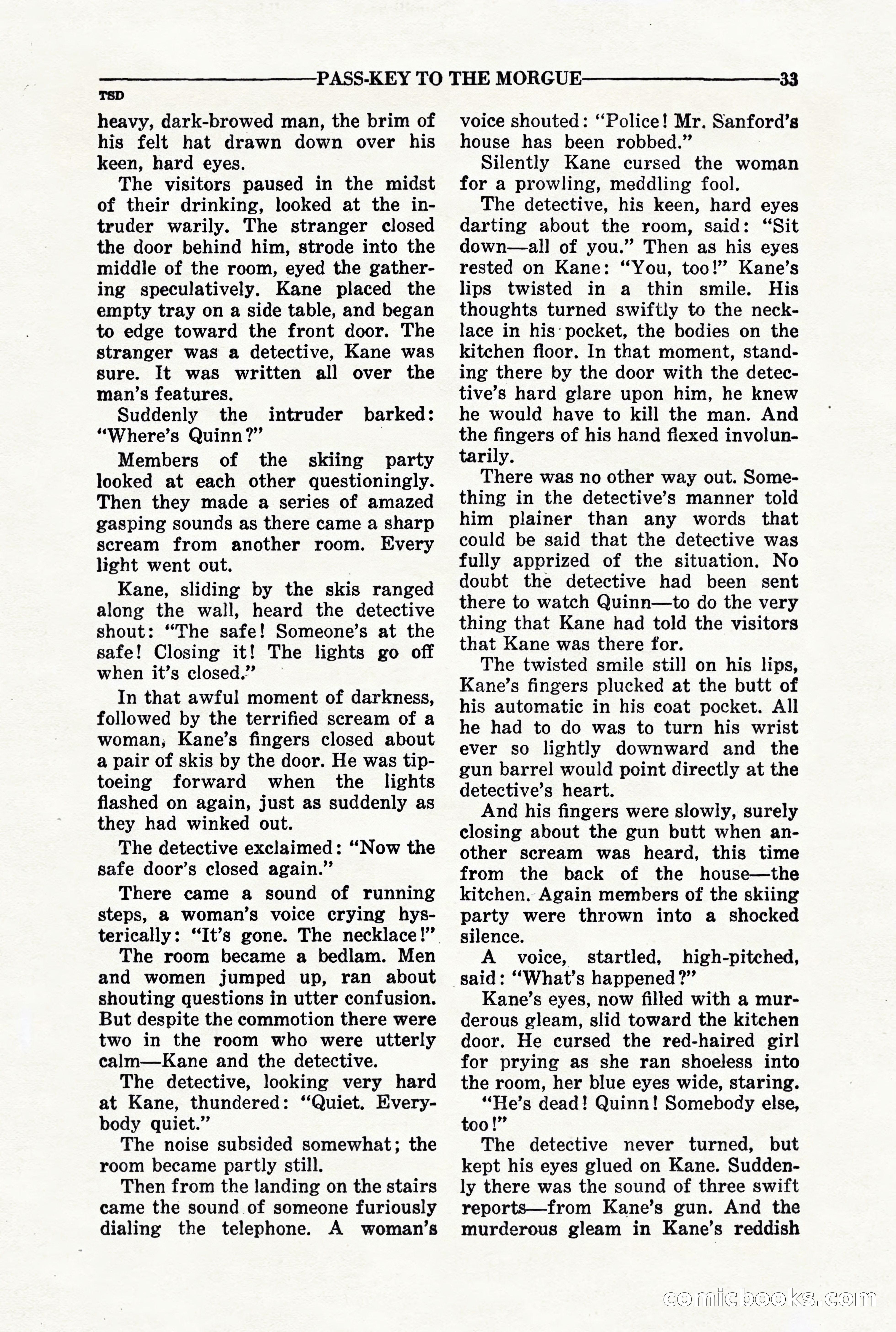 10-Story Detective, March 1941 — page 35: Pulp Fiction, 1941