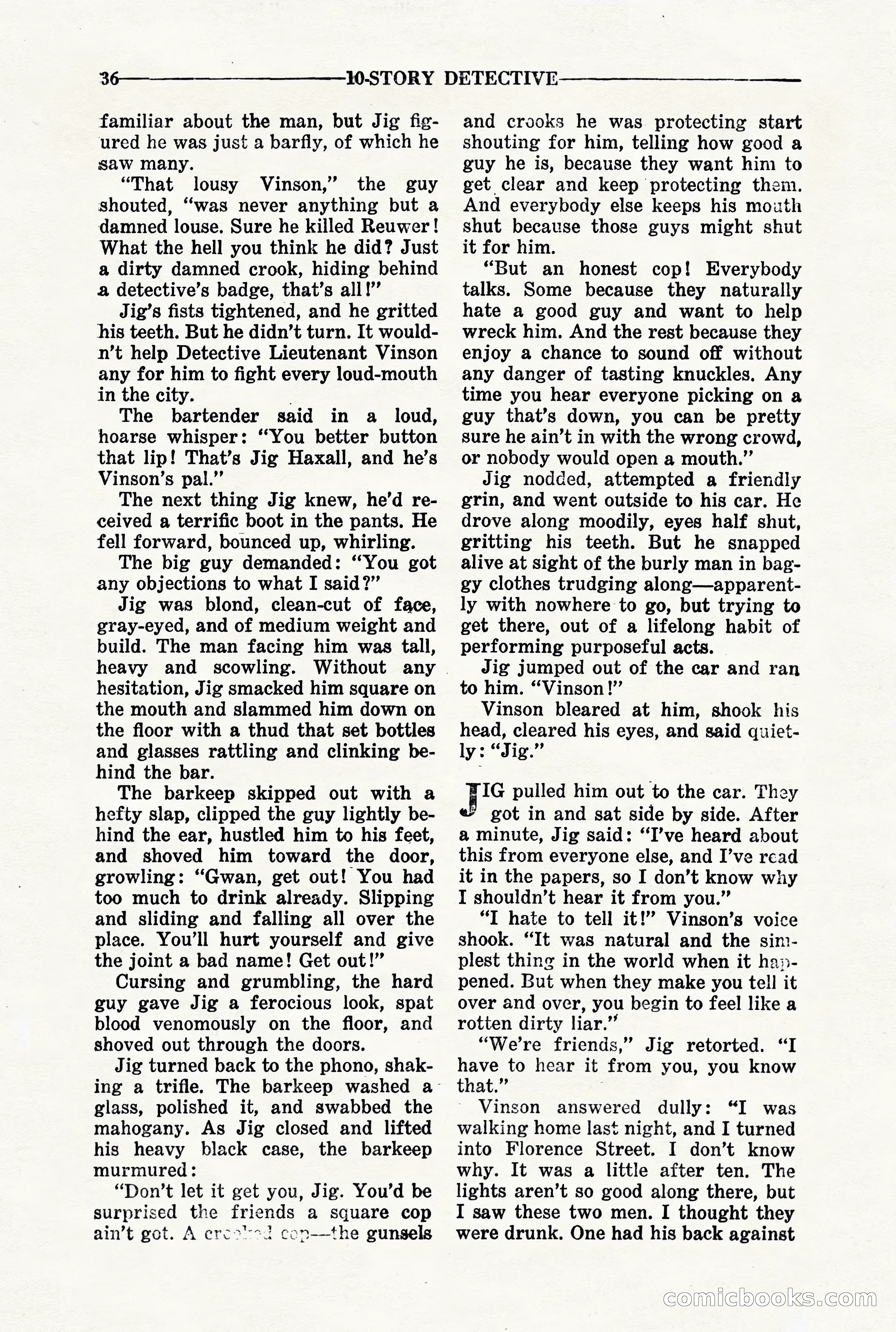 10-Story Detective, March 1941 — page 38: Pulp Fiction, 1941