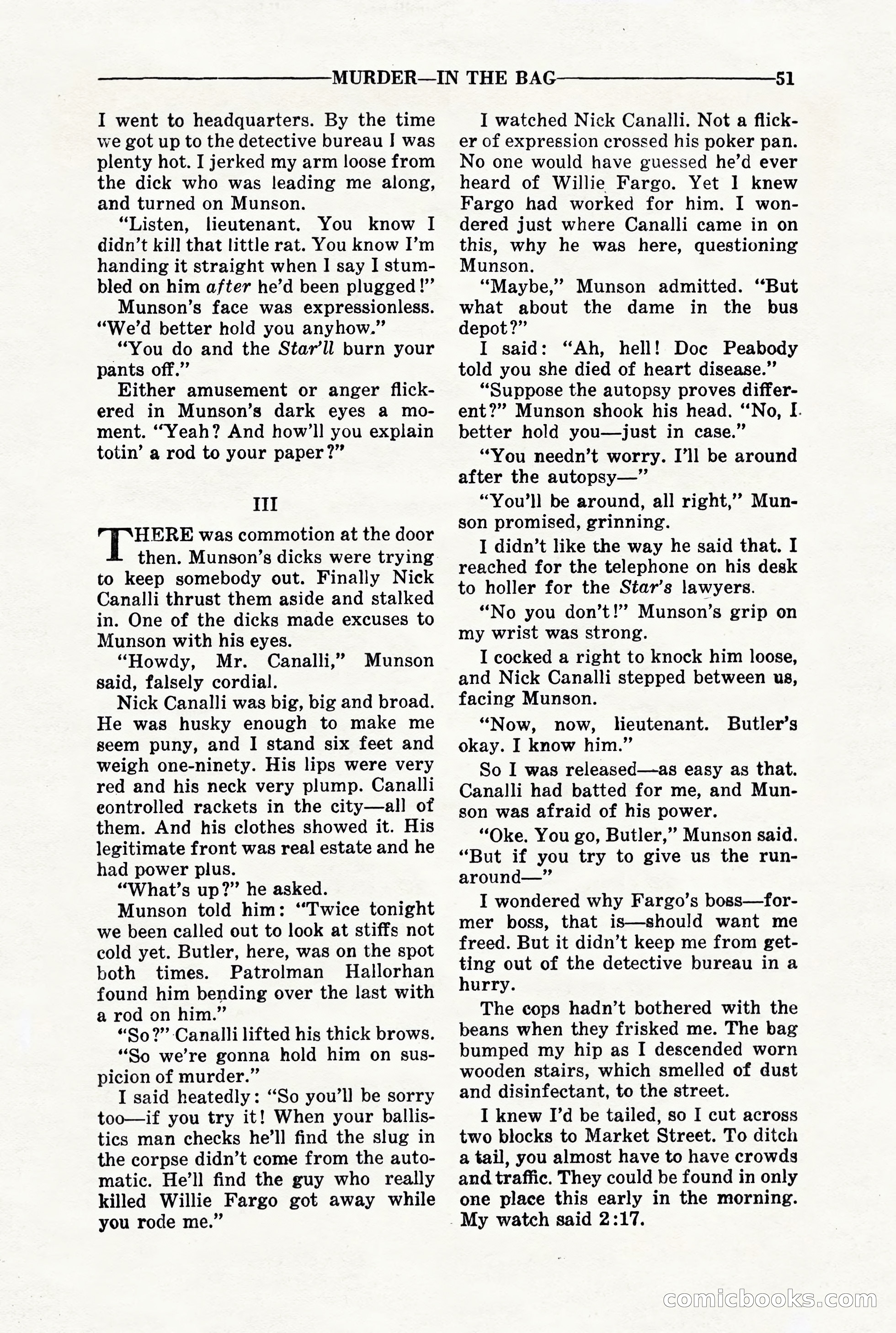 10-Story Detective, March 1941 — page 53: Pulp Fiction, 1941