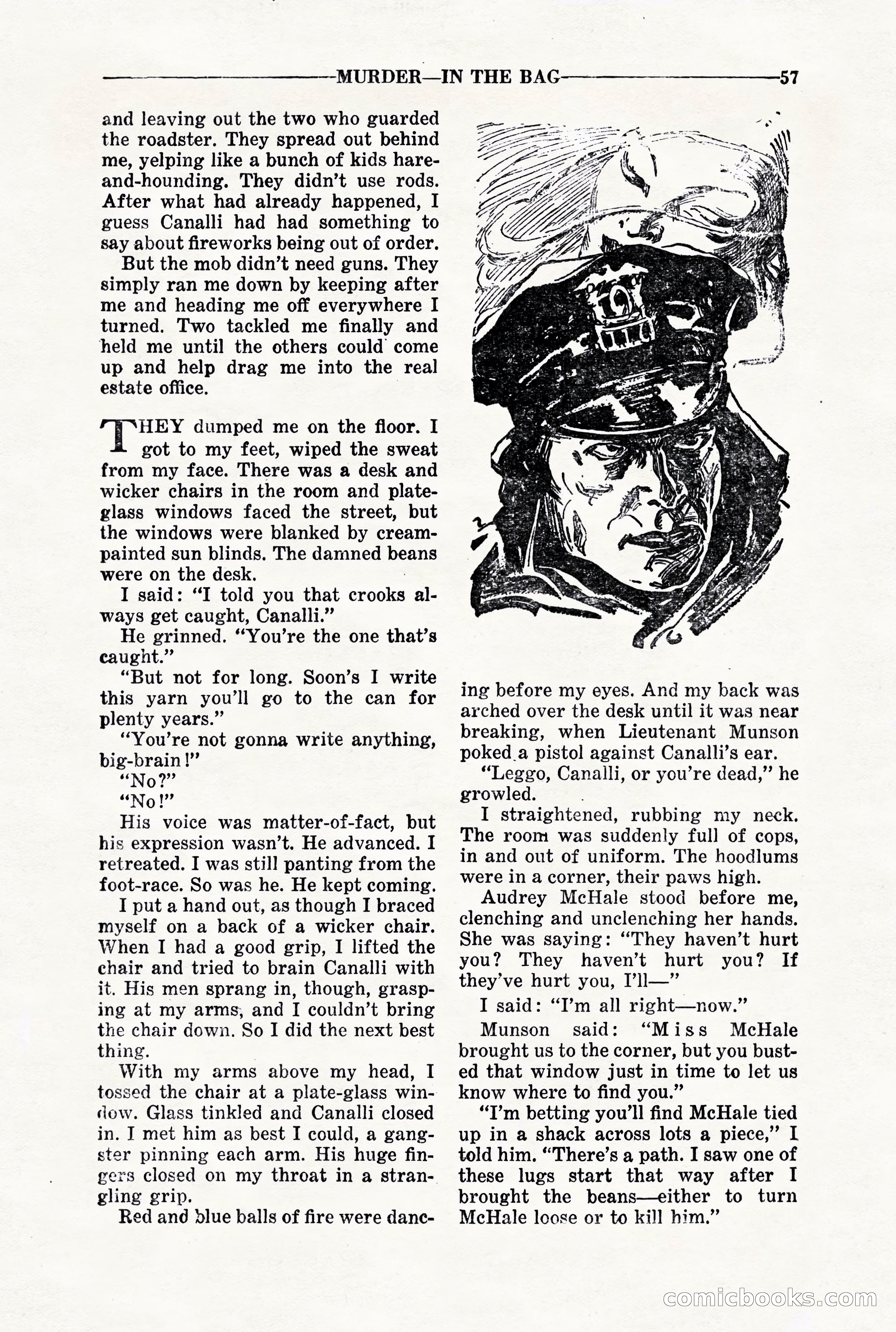 10-Story Detective, March 1941 — page 59: Pulp Fiction, 1941