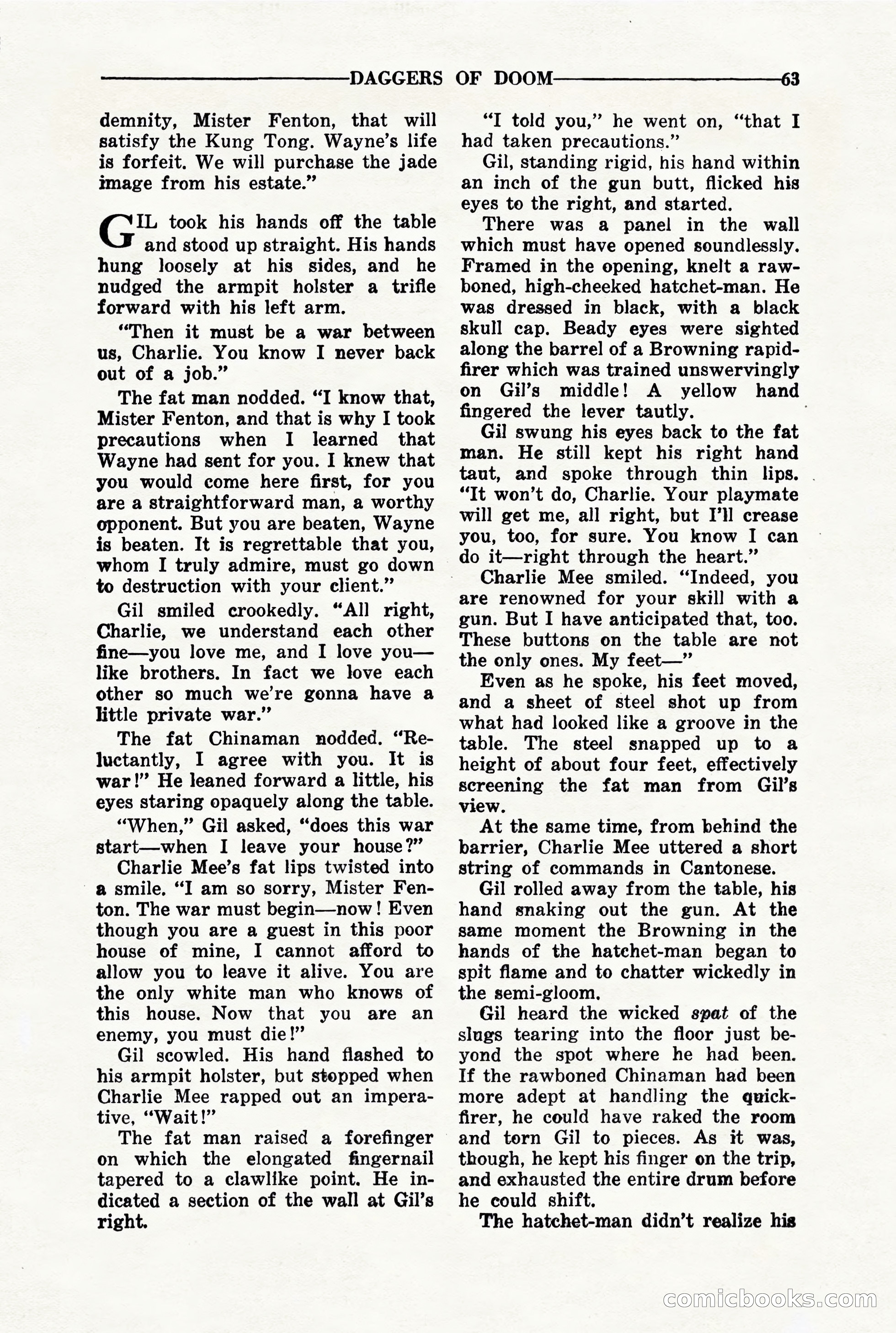 10-Story Detective, March 1941 — page 65: Pulp Fiction, 1941