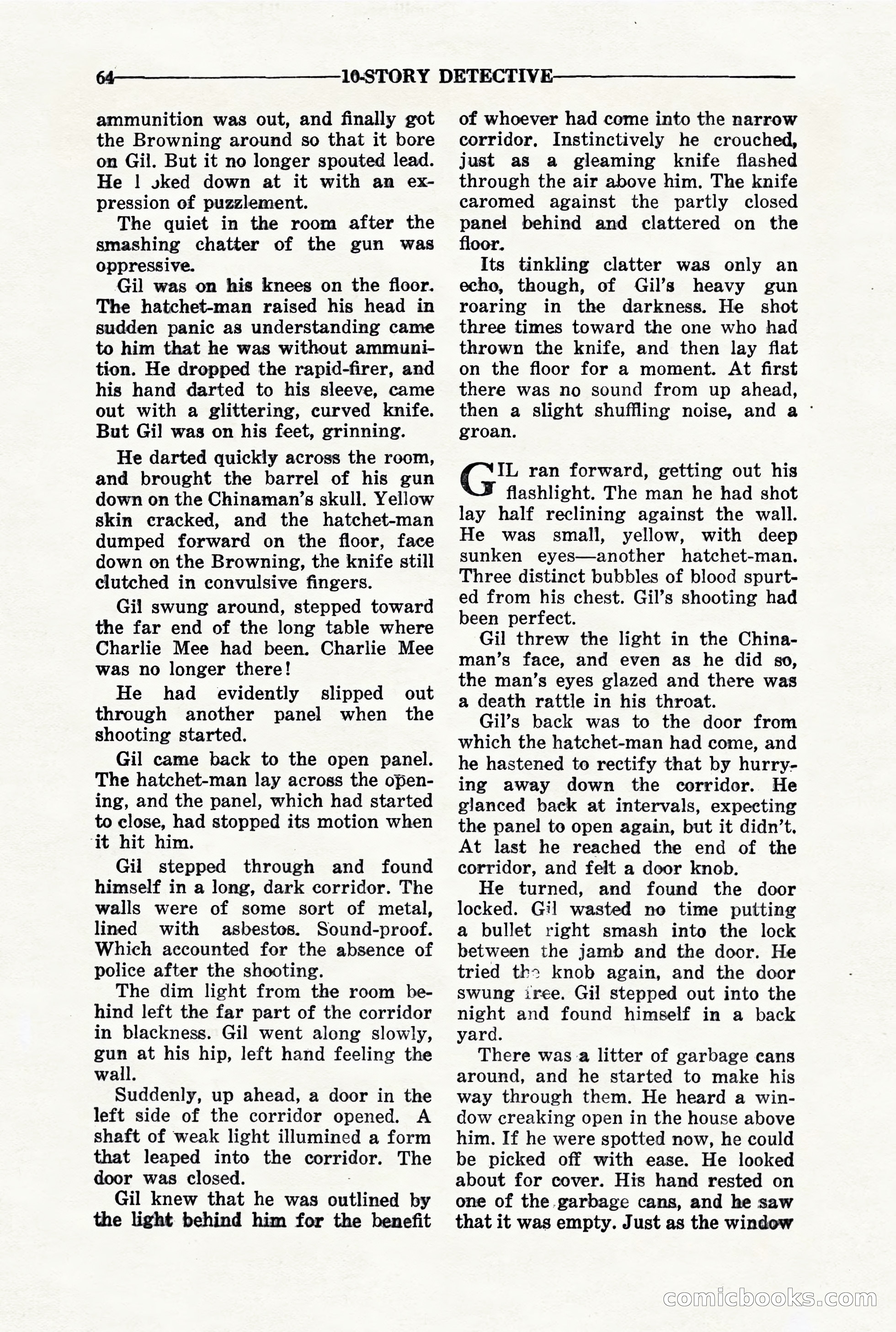 10-Story Detective, March 1941 — page 66: Pulp Fiction, 1941