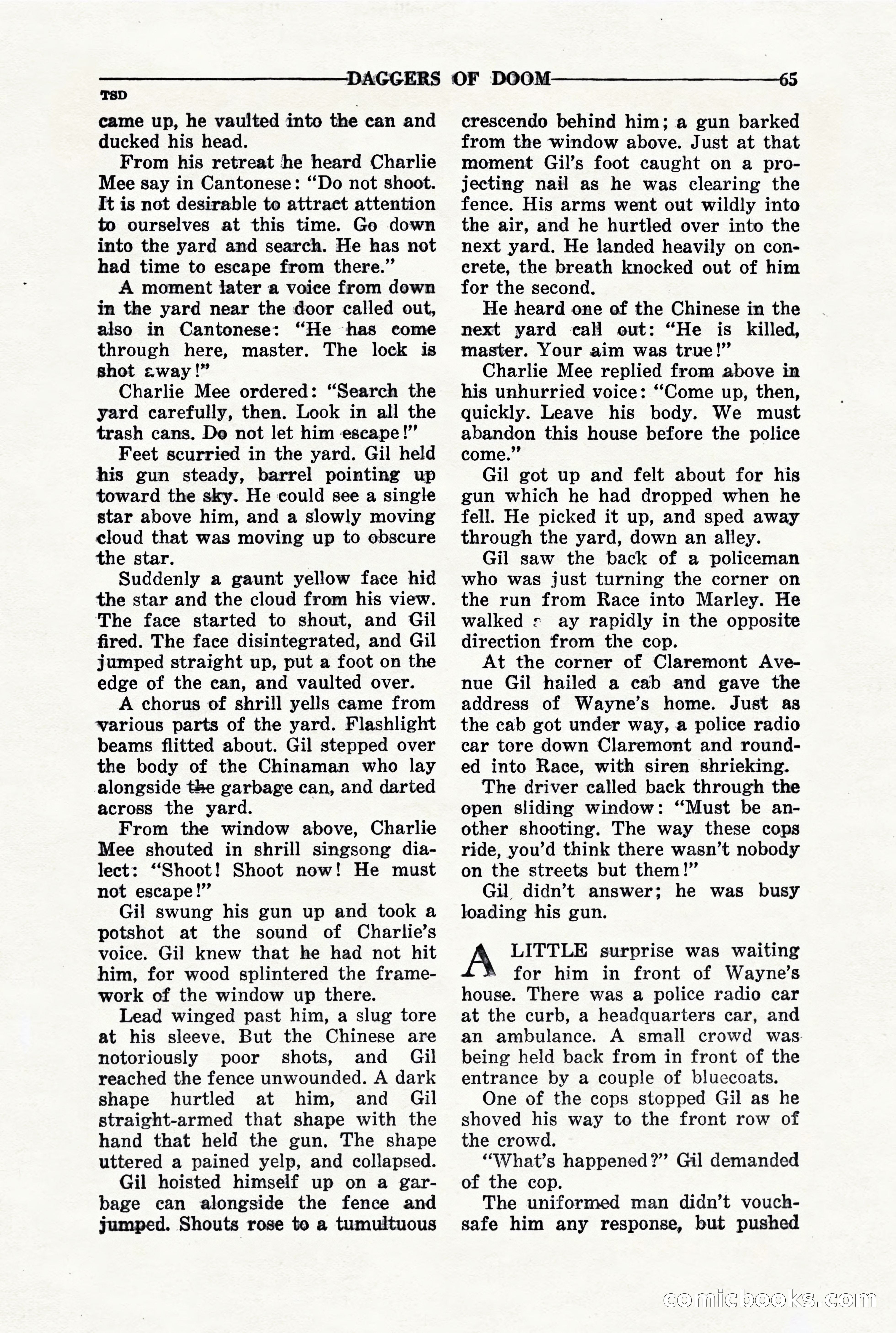 10-Story Detective, March 1941 — page 67: Pulp Fiction, 1941
