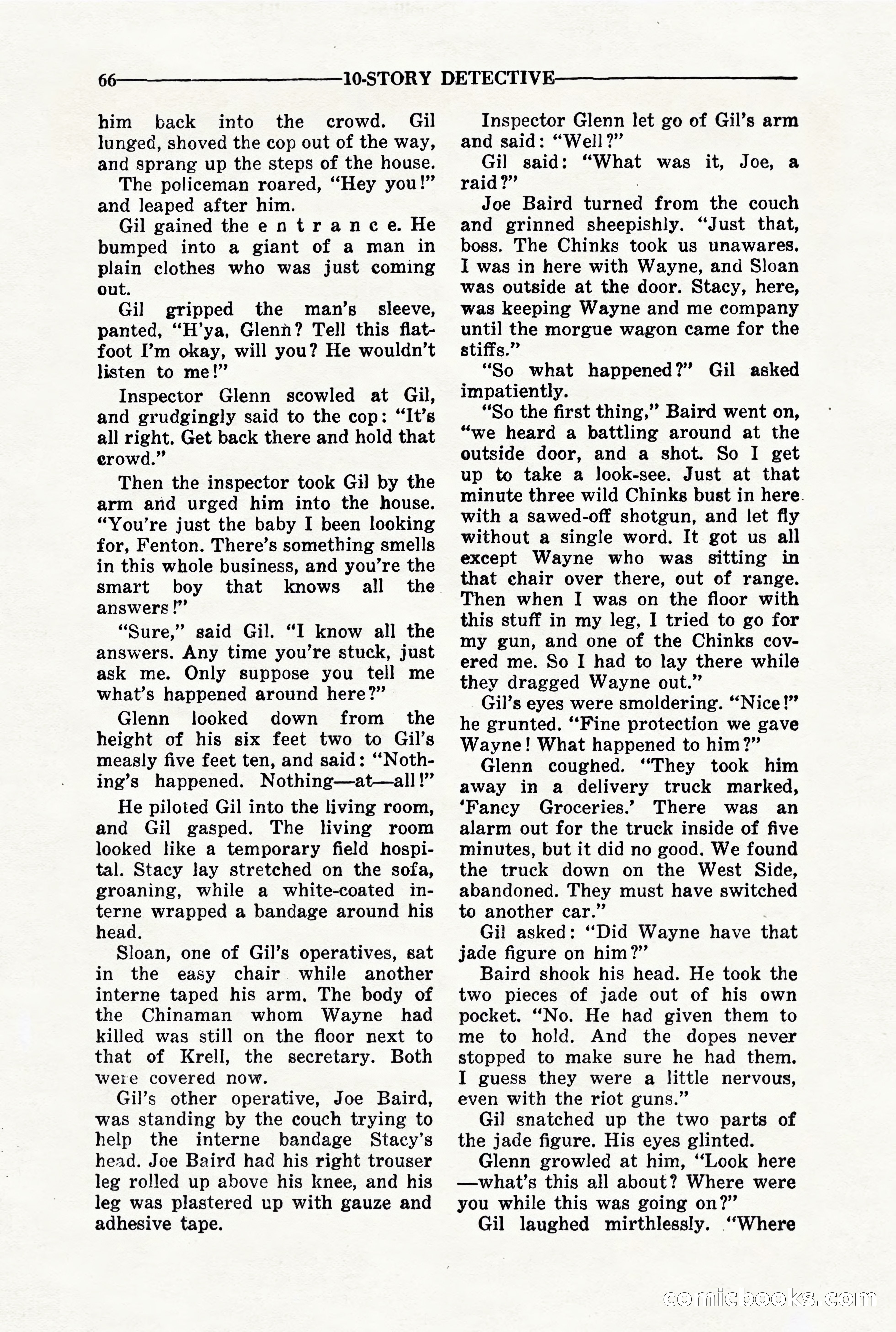 10-Story Detective, March 1941 — page 68: Pulp Fiction, 1941