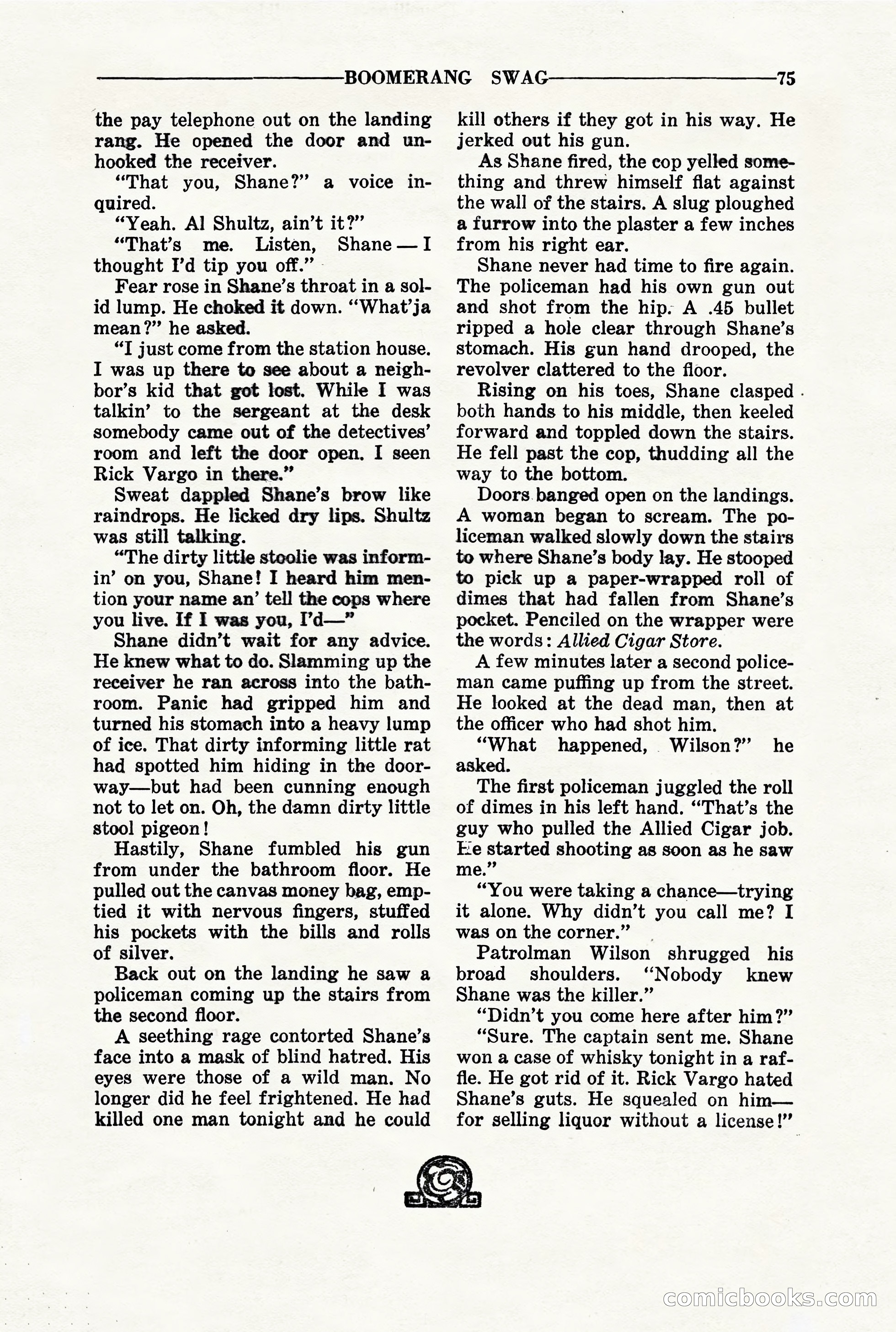 10-Story Detective, March 1941 — page 77: Pulp Fiction, 1941