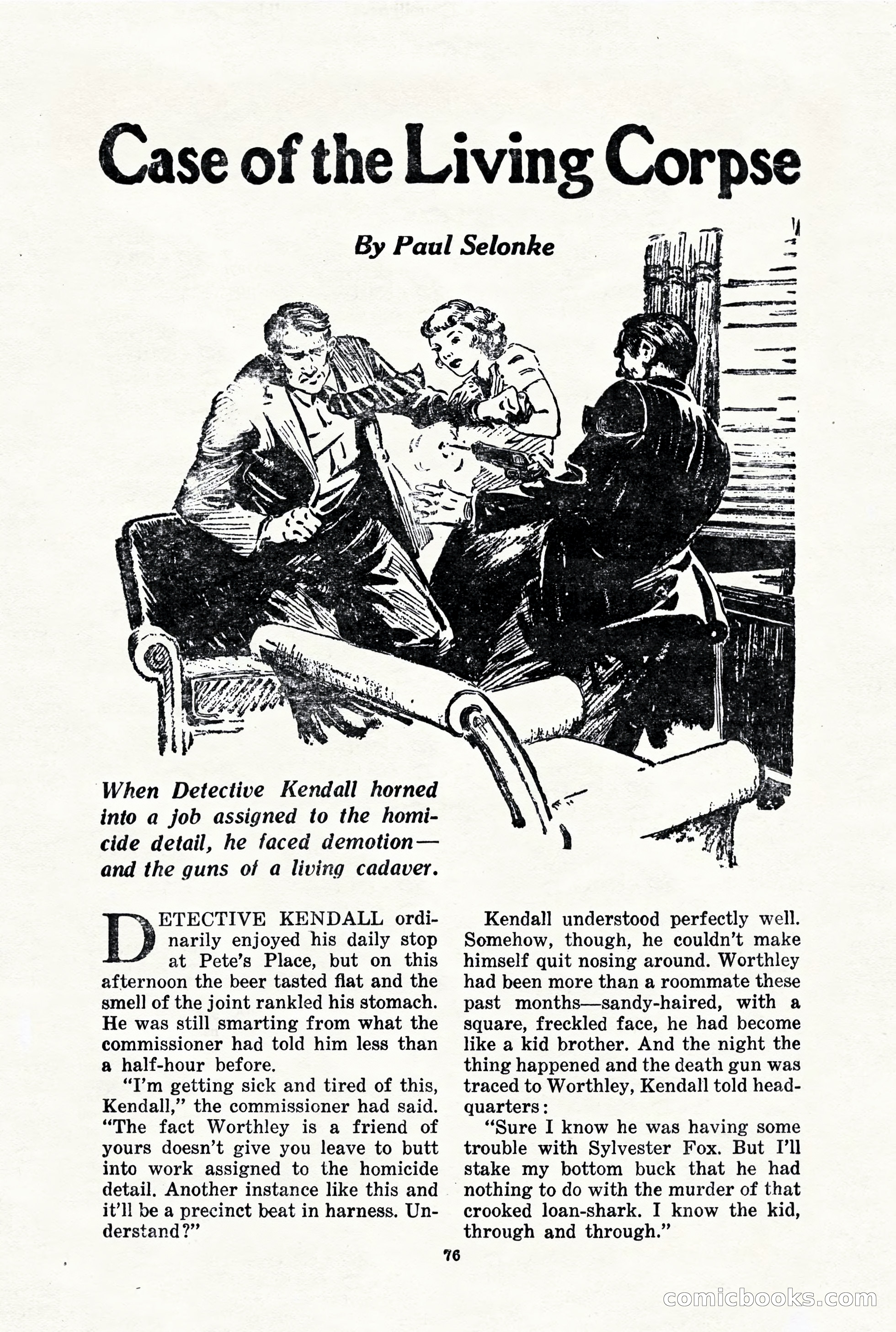 10-Story Detective, March 1941 — page 78: Pulp Fiction, 1941