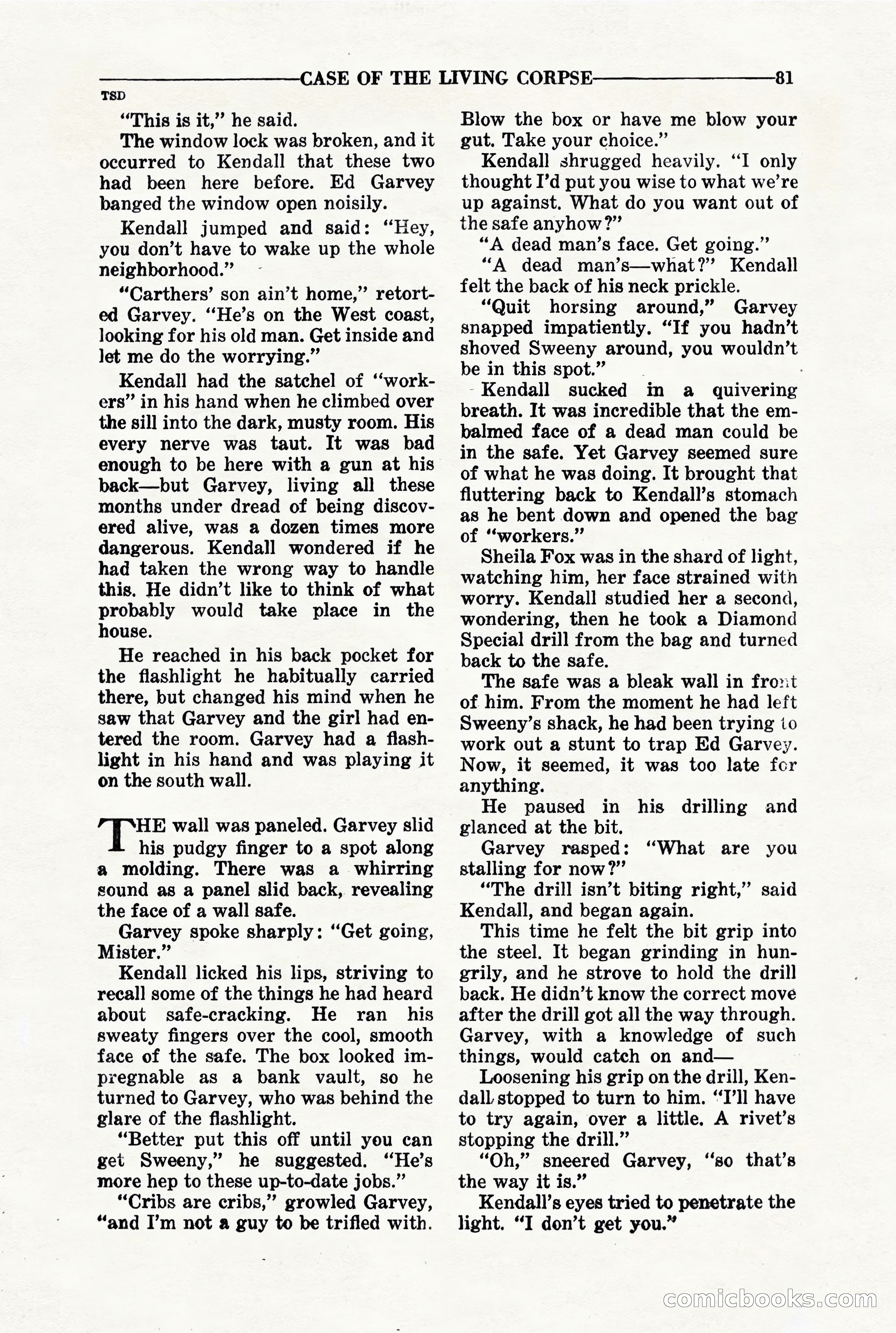 10-Story Detective, March 1941 — page 83: Pulp Fiction, 1941