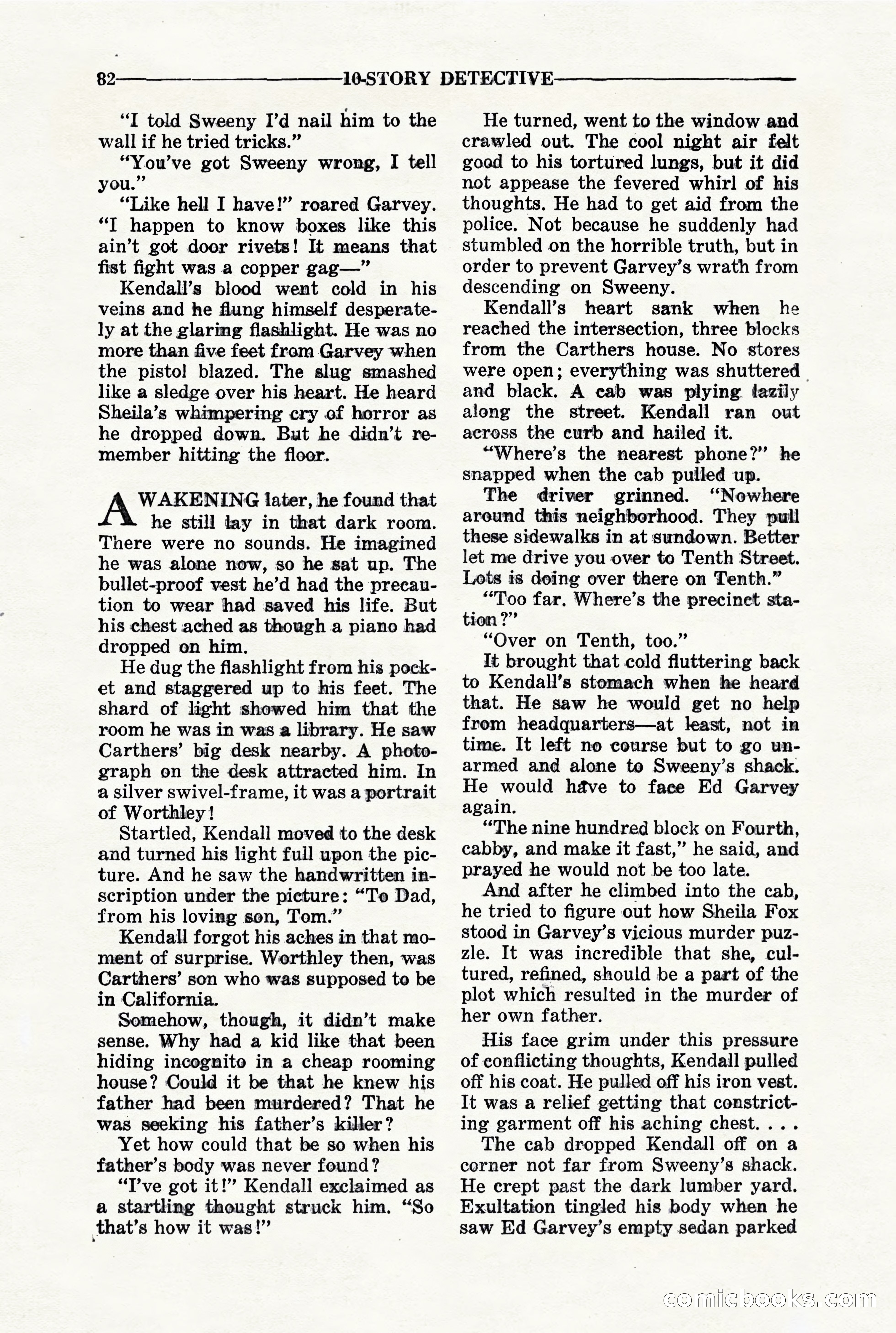 10-Story Detective, March 1941 — page 84: Pulp Fiction, 1941
