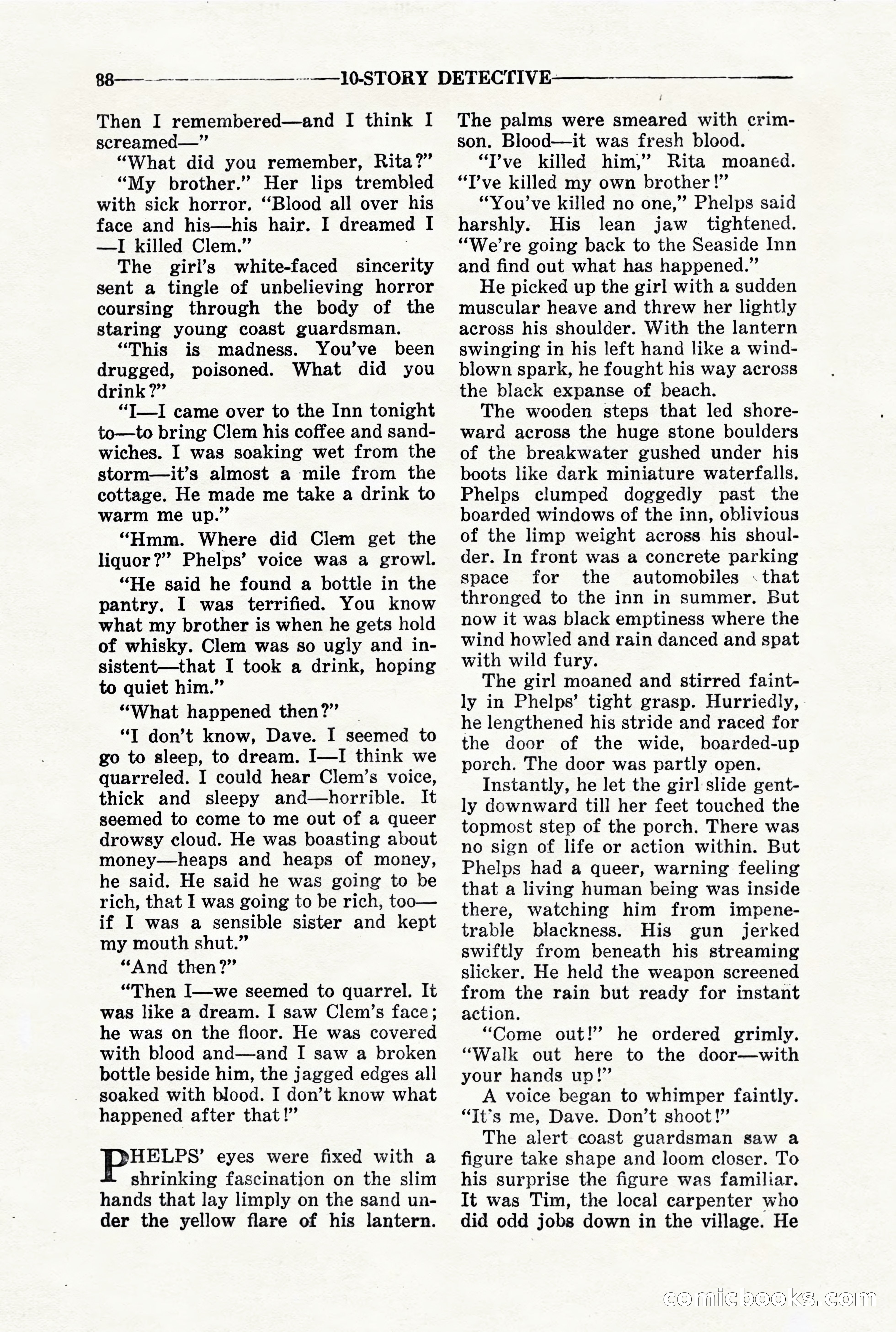 10-Story Detective, March 1941 — page 90: Pulp Fiction, 1941
