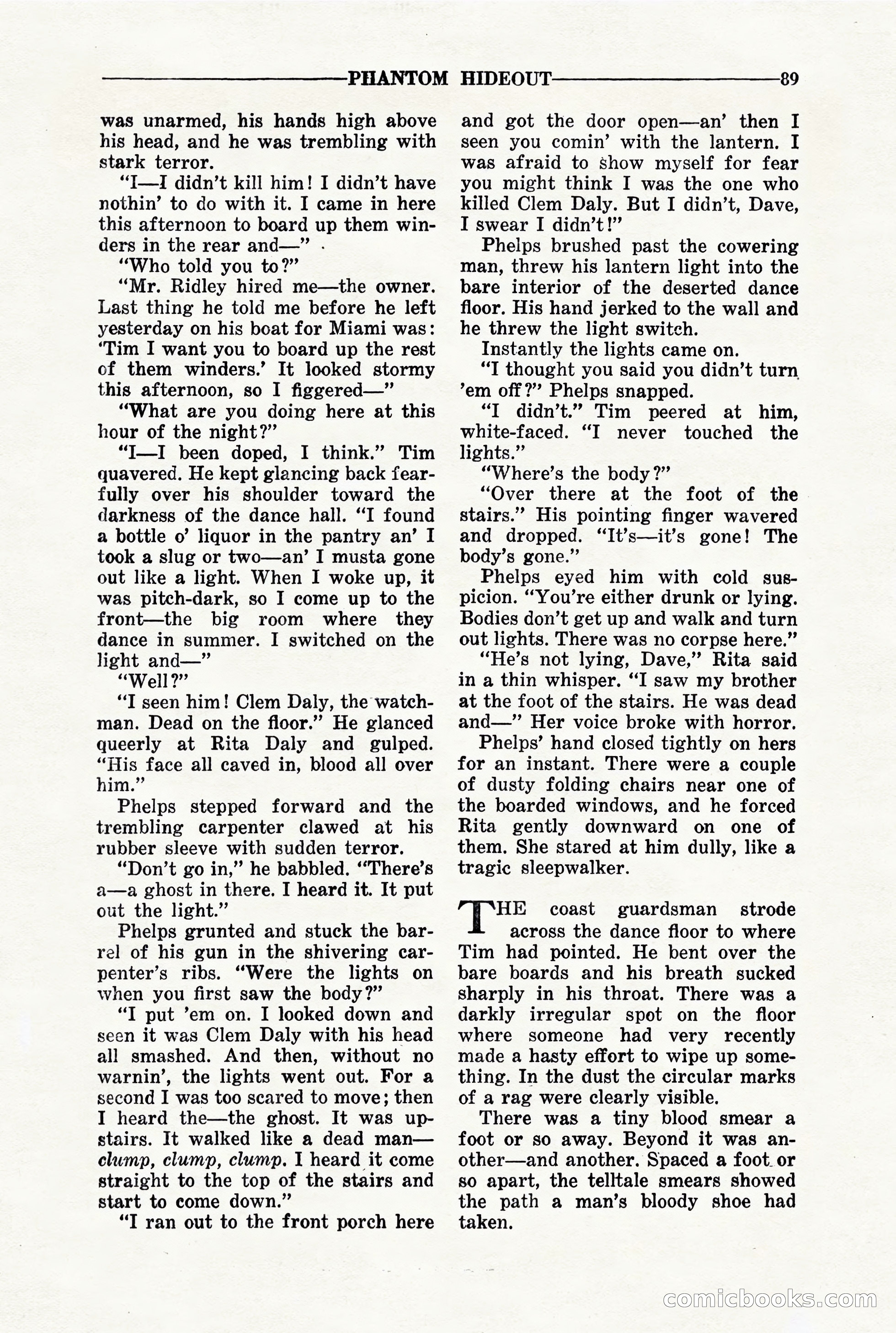 10-Story Detective, March 1941 — page 91: Pulp Fiction, 1941