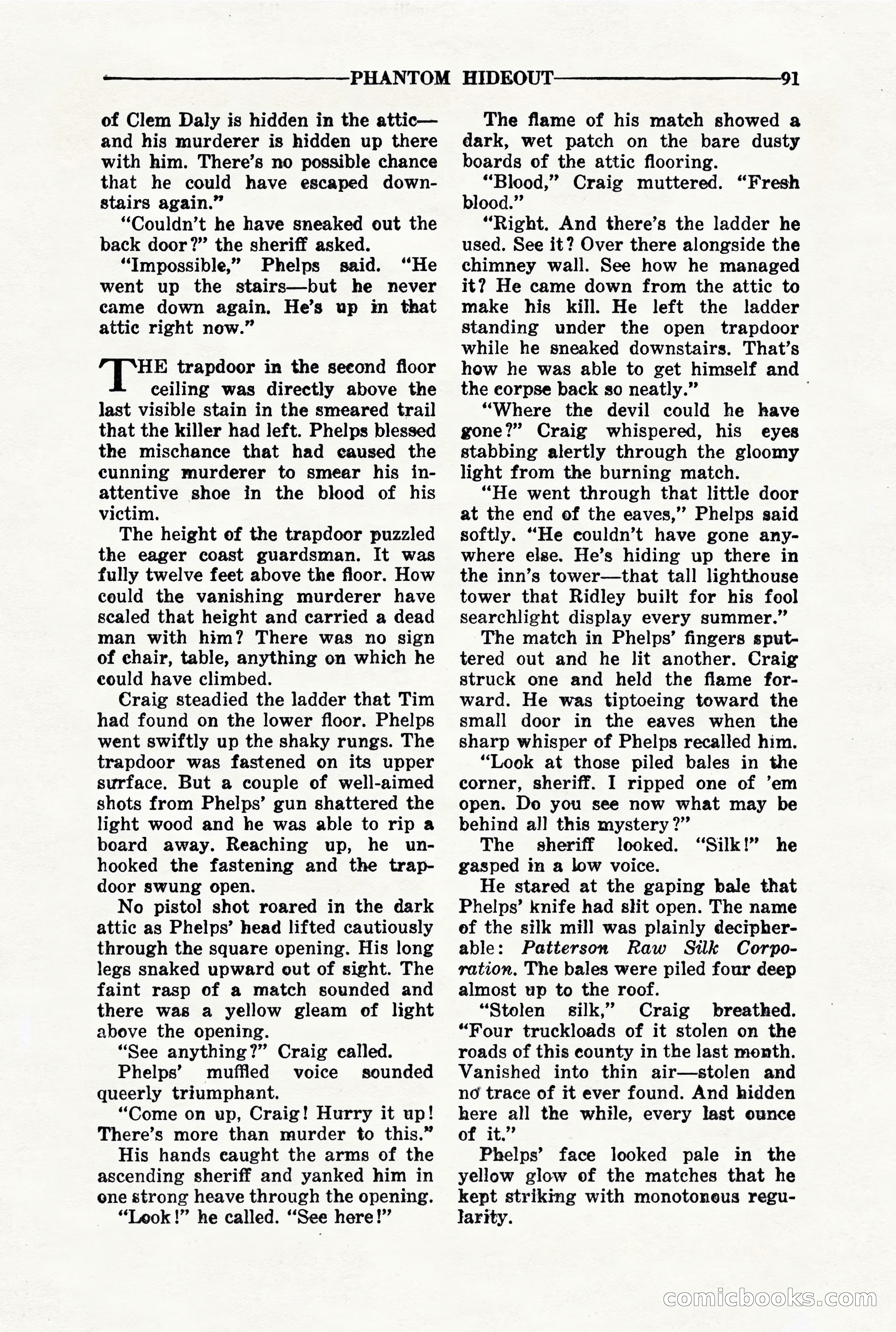 10-Story Detective, March 1941 — page 93: Pulp Fiction, 1941