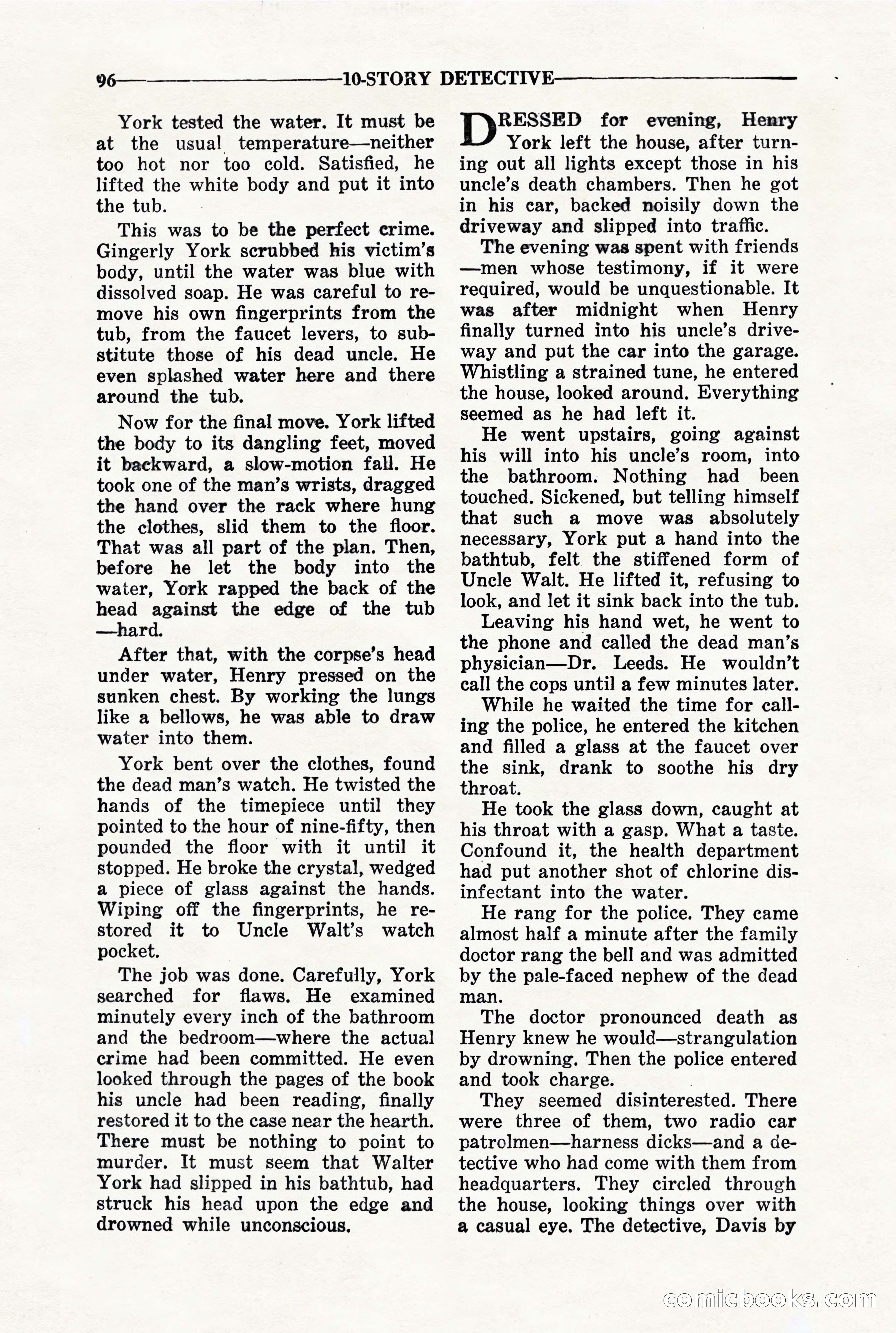 10-Story Detective, March 1941 — page 98: Pulp Fiction, 1941