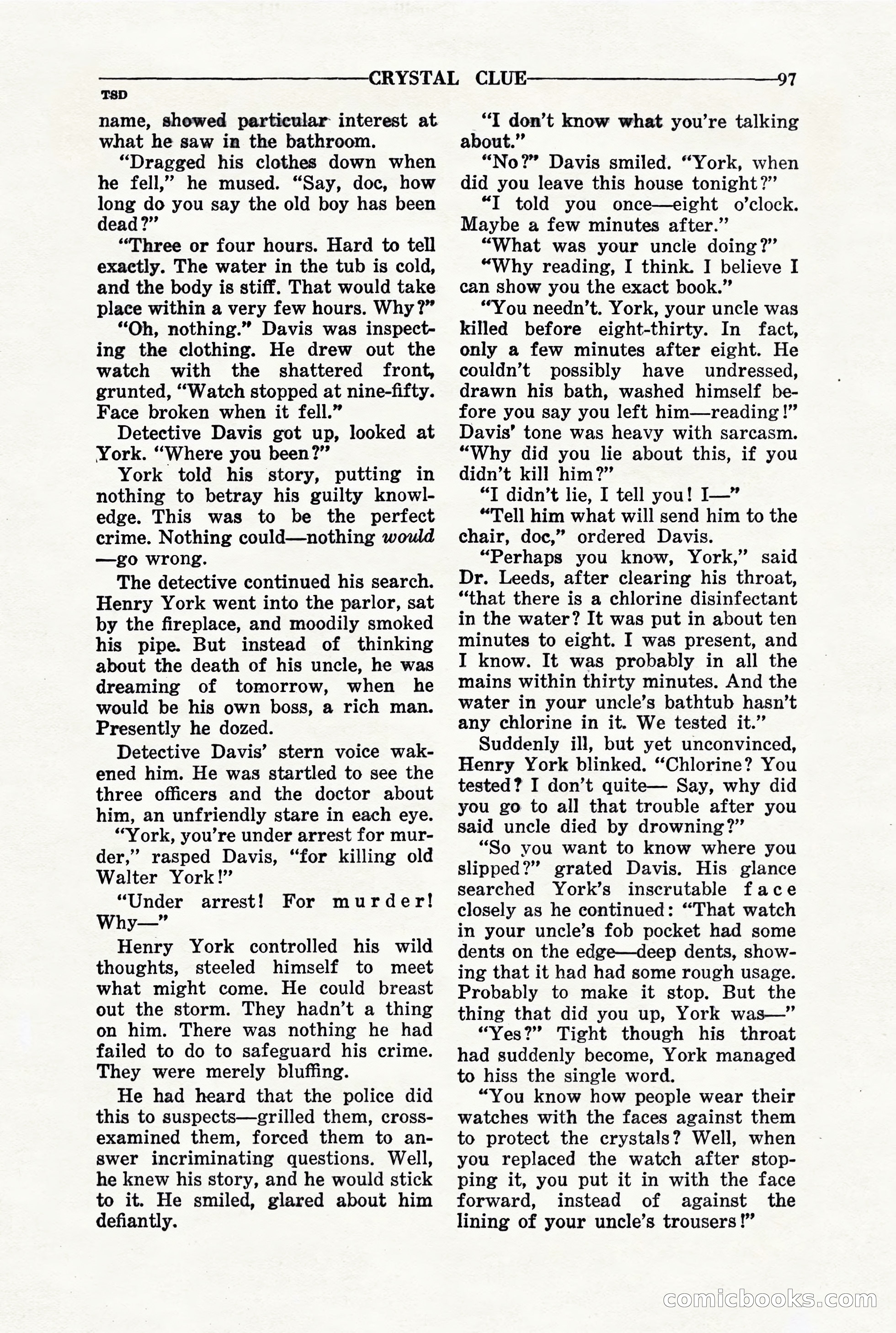 10-Story Detective, March 1941 — page 99: Pulp Fiction, 1941
