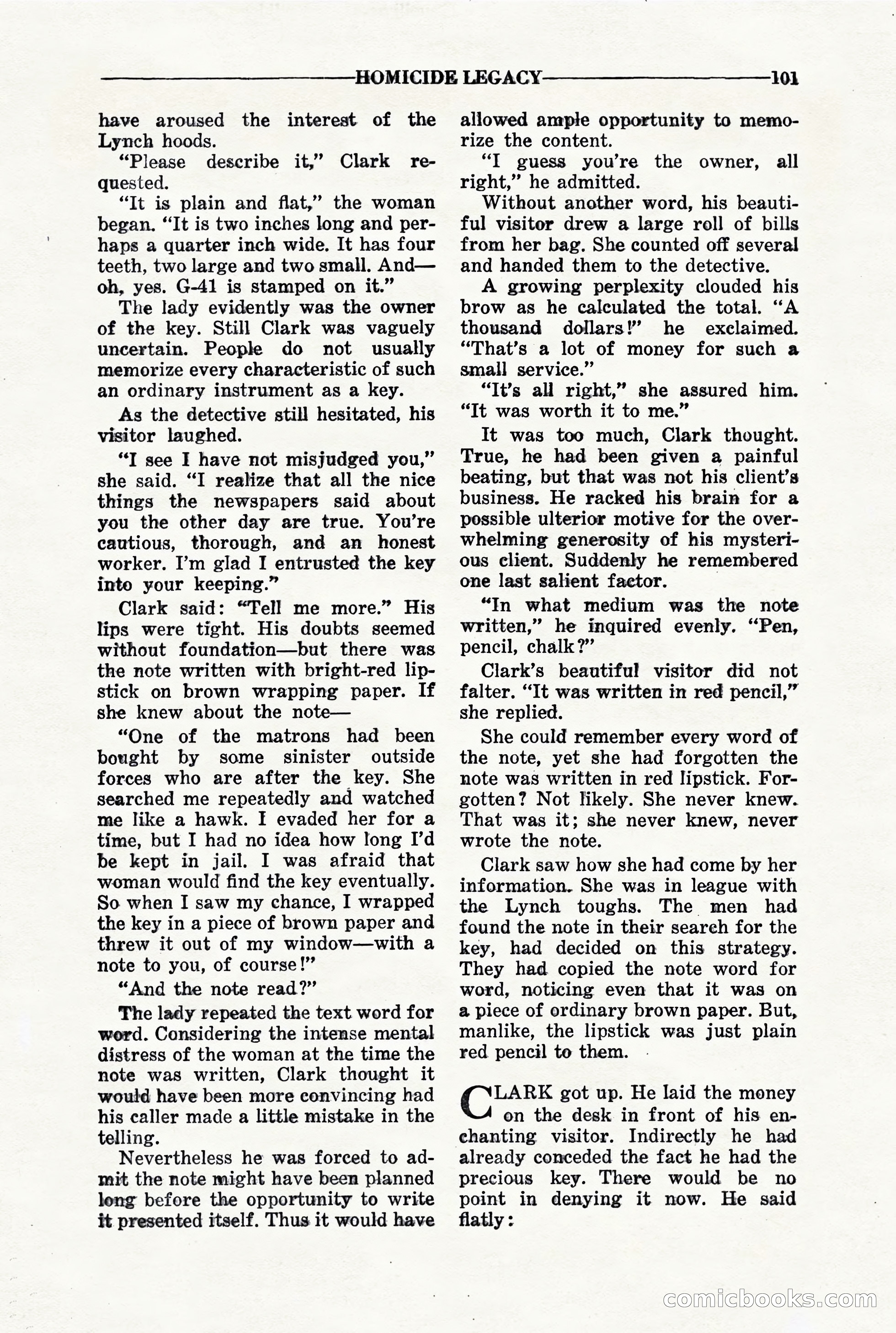 10-Story Detective, March 1941 — page 103: Pulp Fiction, 1941