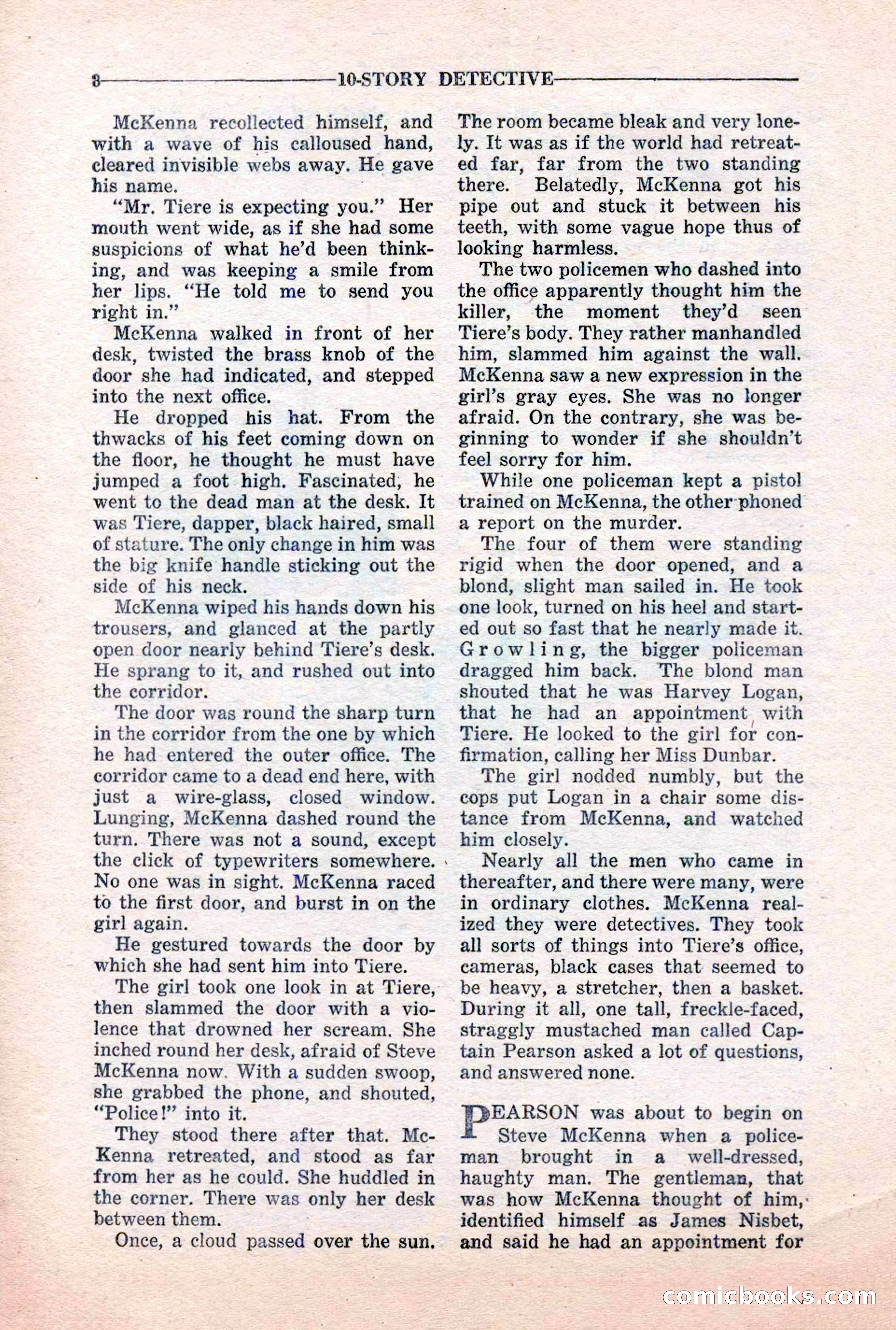 10-Story Detective, March 1941 — page 10: Pulp Fiction, 1941