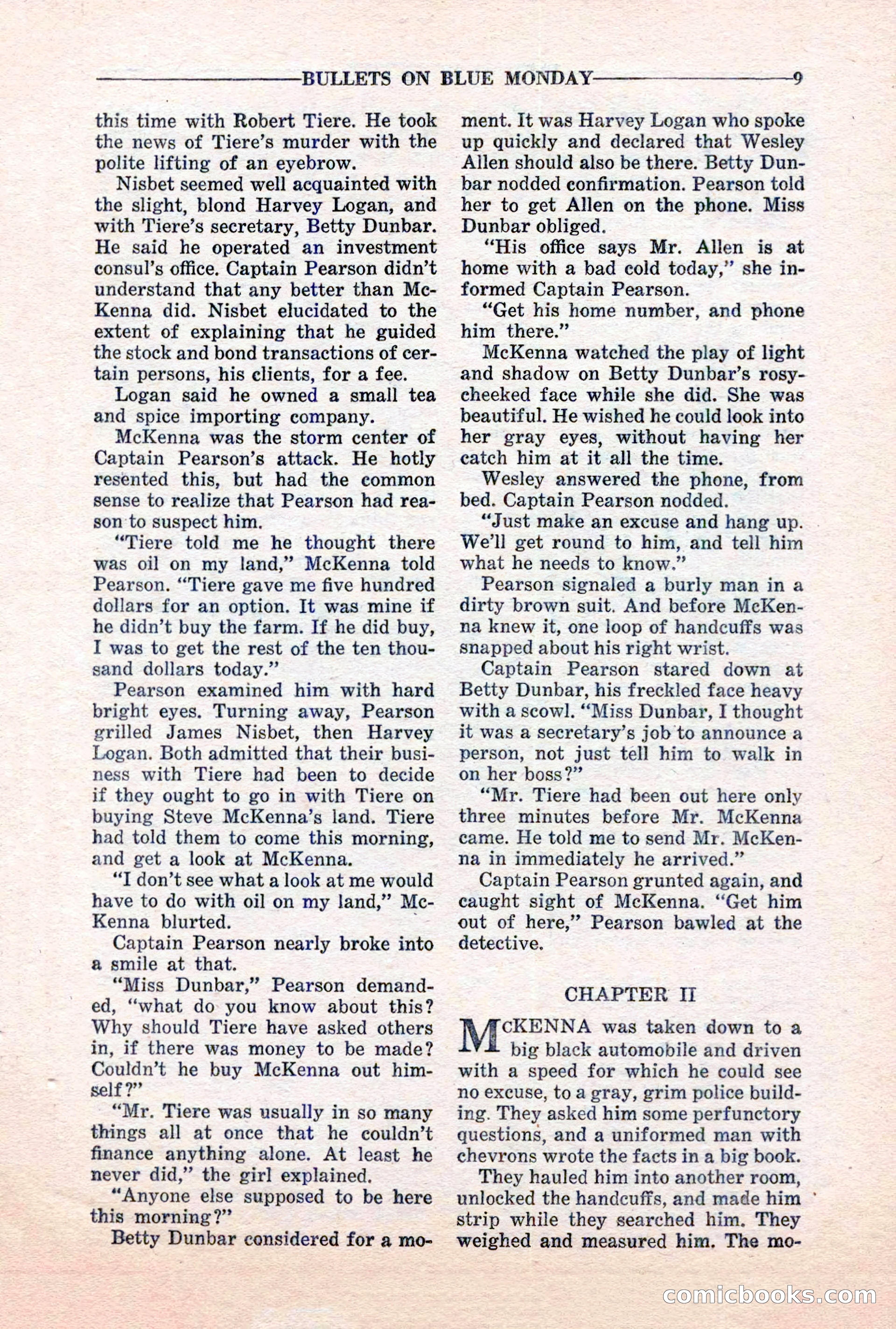 10-Story Detective, March 1941 — page 11: Pulp Fiction, 1941