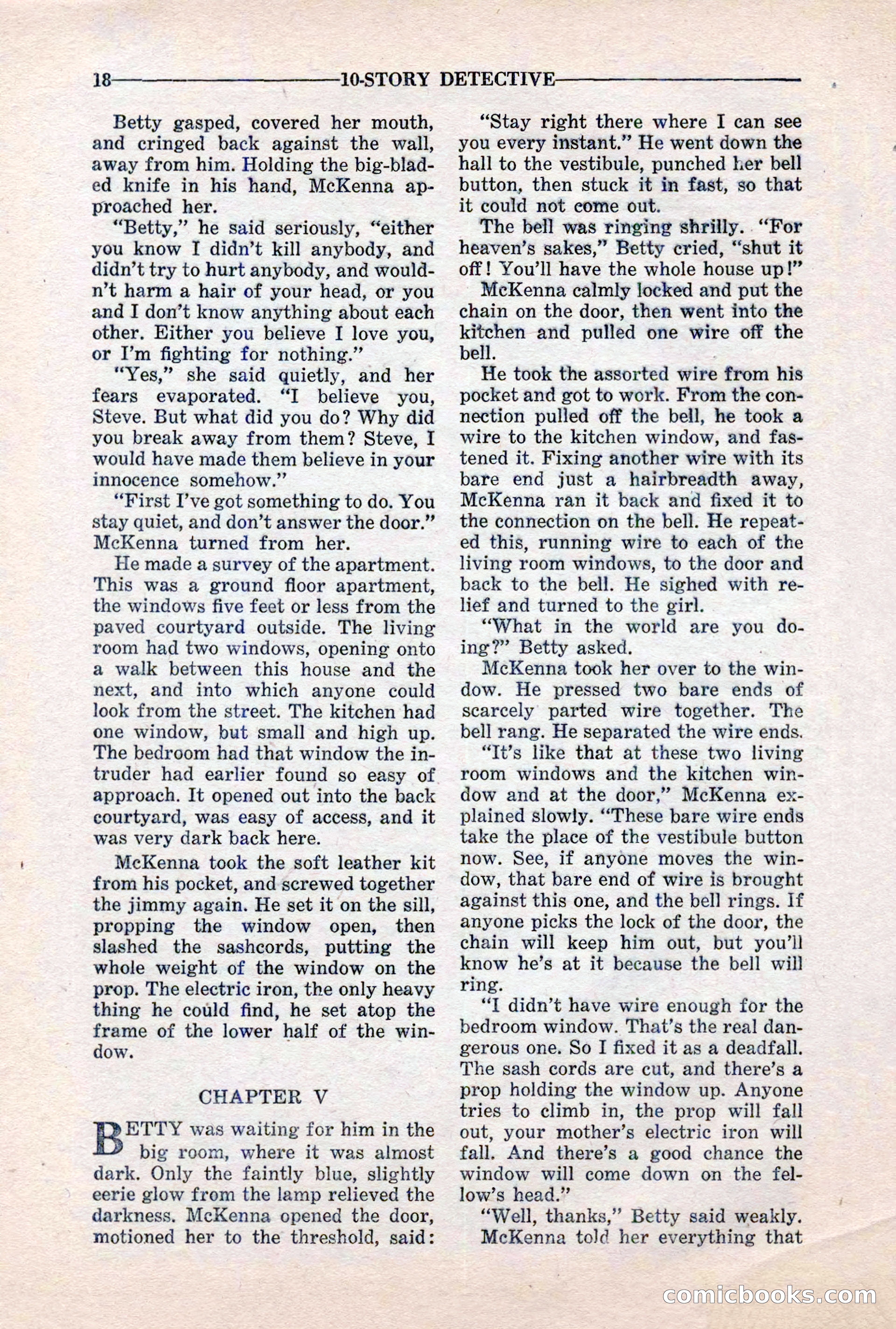 10-Story Detective, March 1941 — page 20: Pulp Fiction, 1941