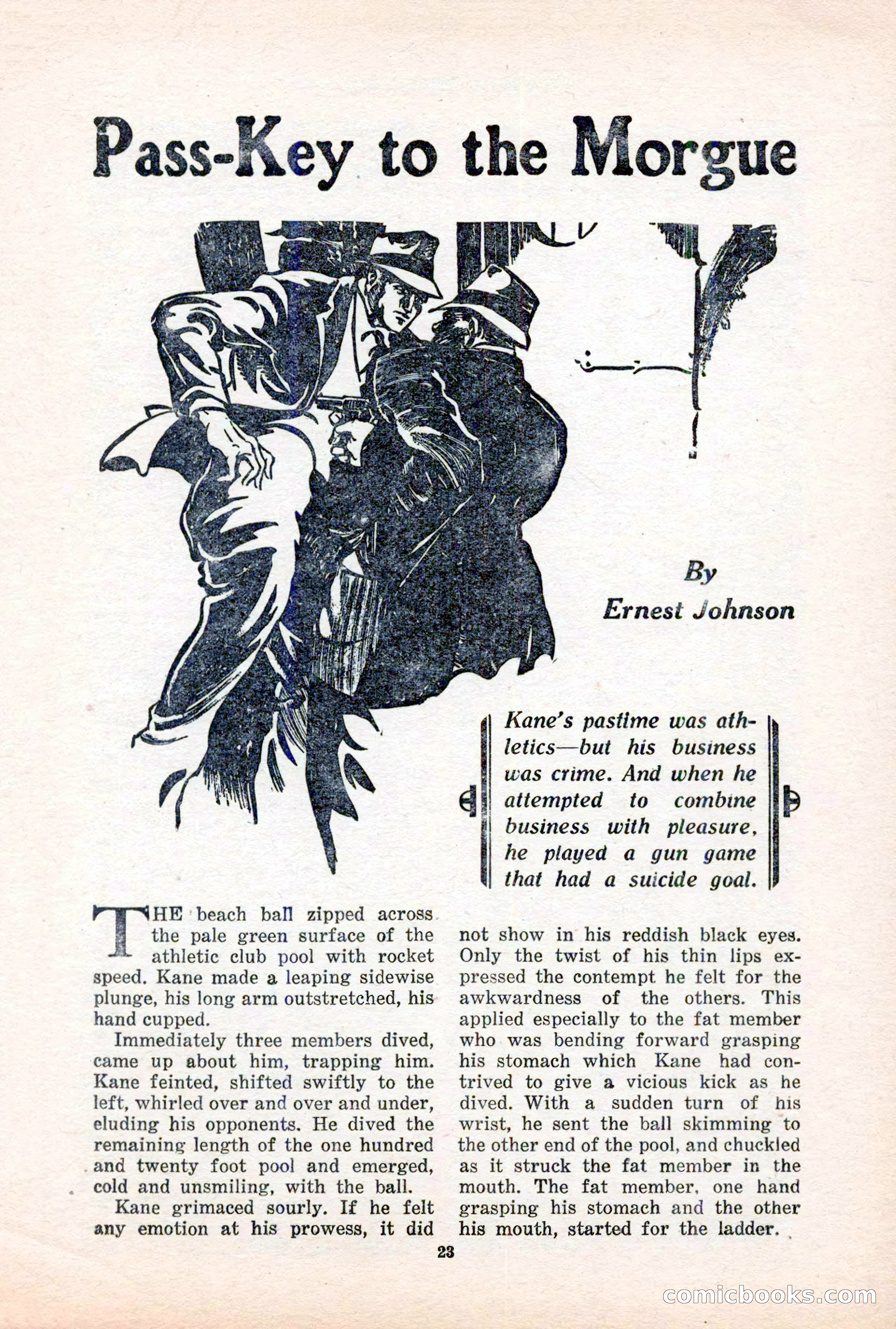 10-Story Detective, March 1941 — page 25: Pulp Fiction, 1941