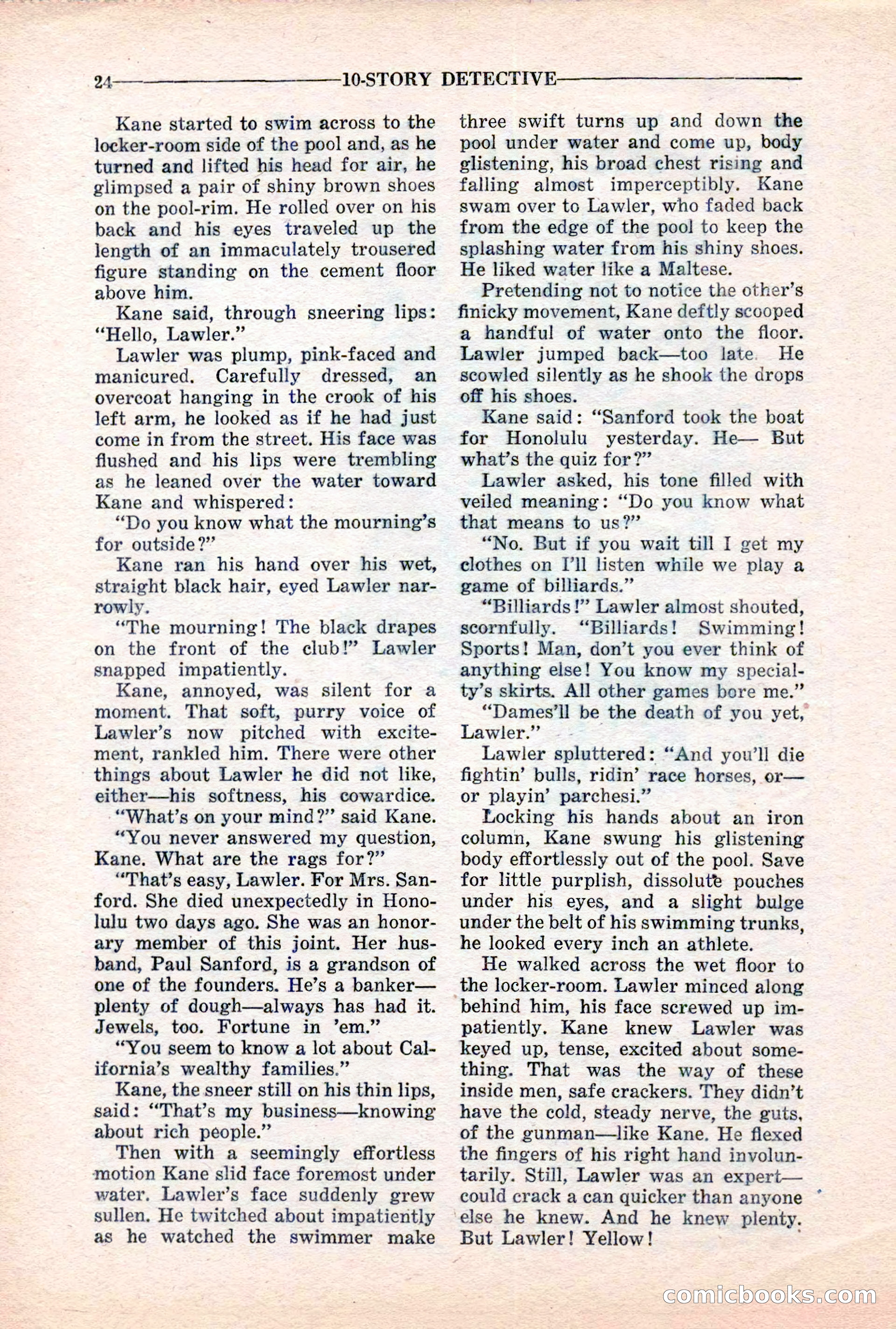 10-Story Detective, March 1941 — page 26: Pulp Fiction, 1941