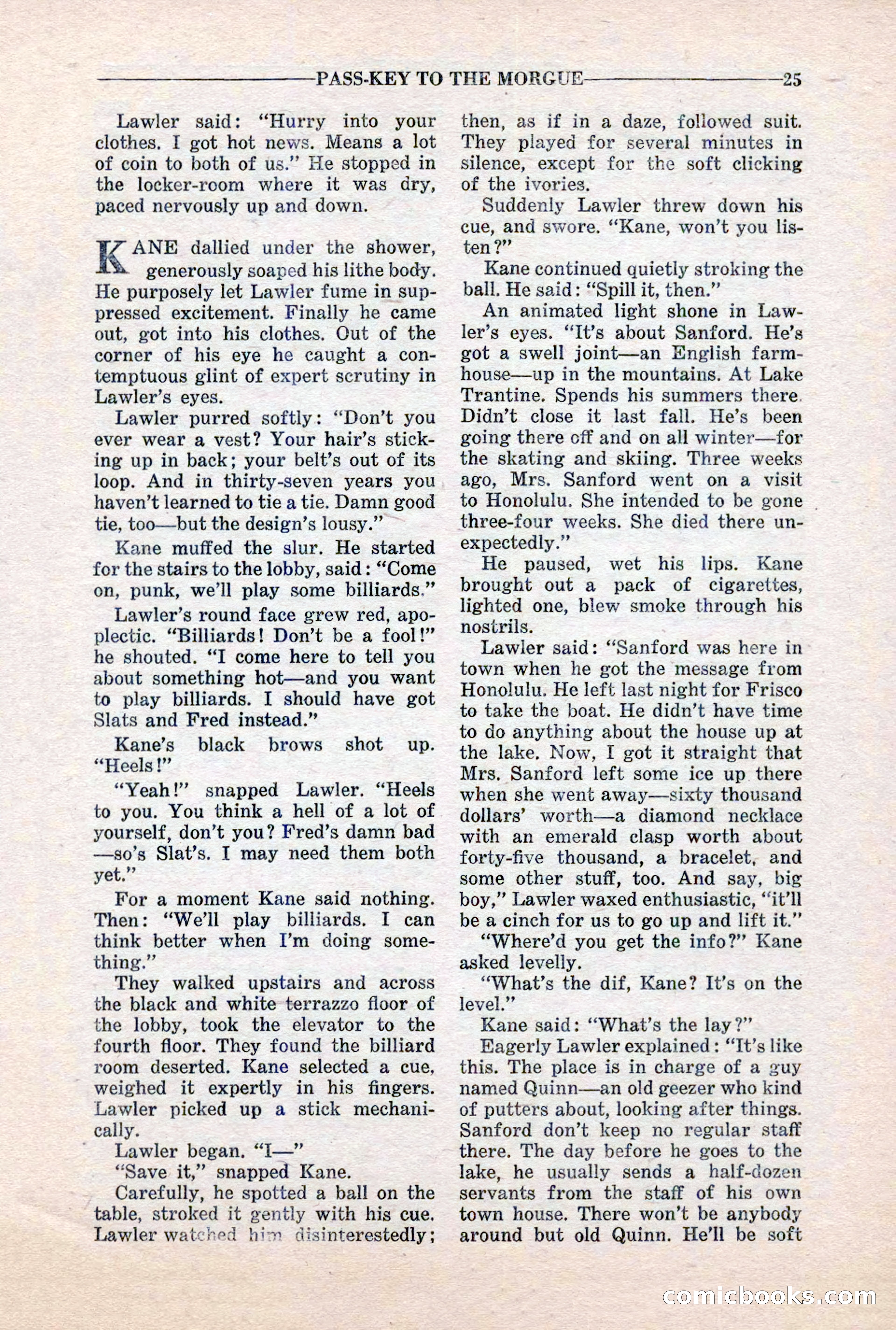 10-Story Detective, March 1941 — page 27: Pulp Fiction, 1941