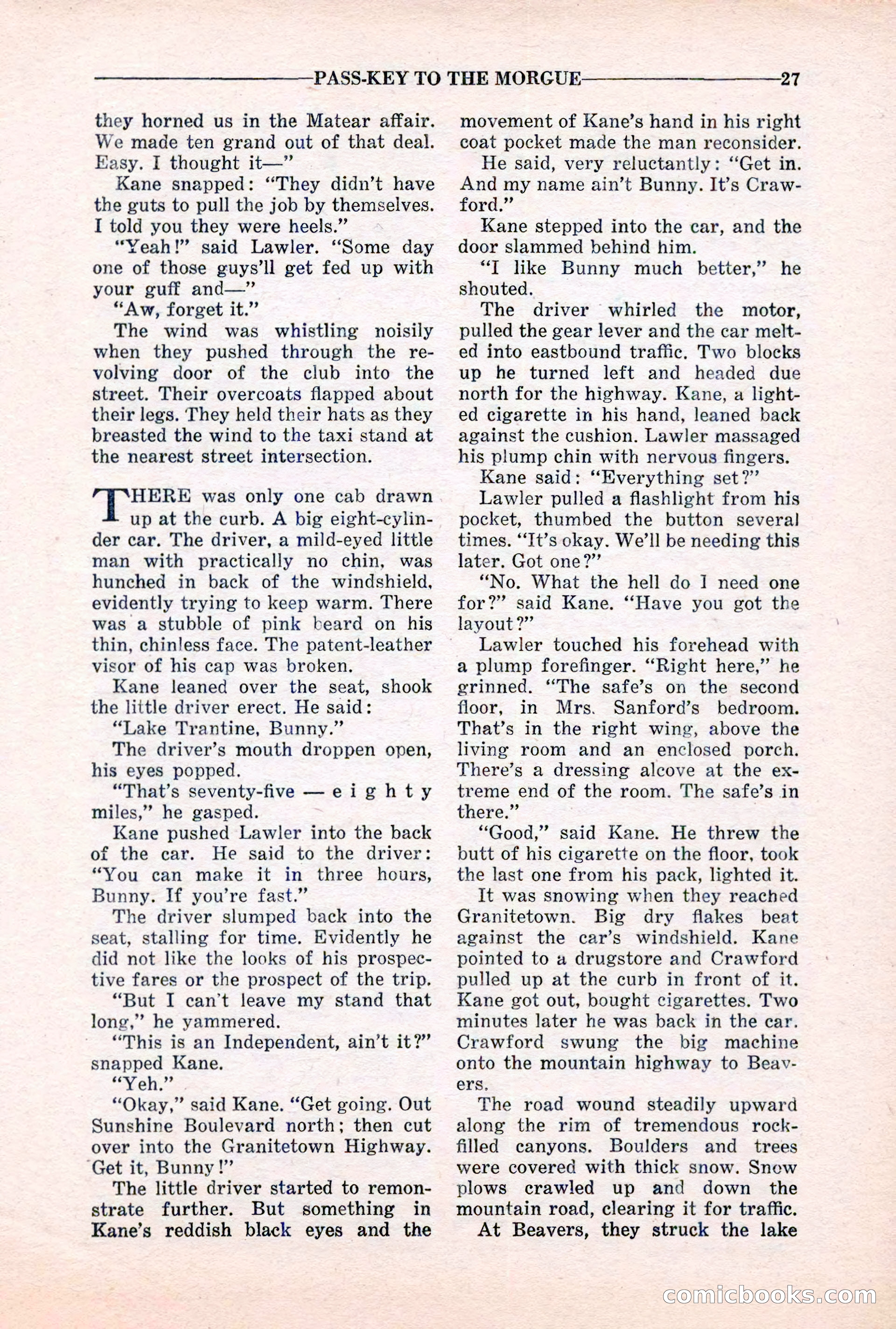 10-Story Detective, March 1941 — page 29: Pulp Fiction, 1941