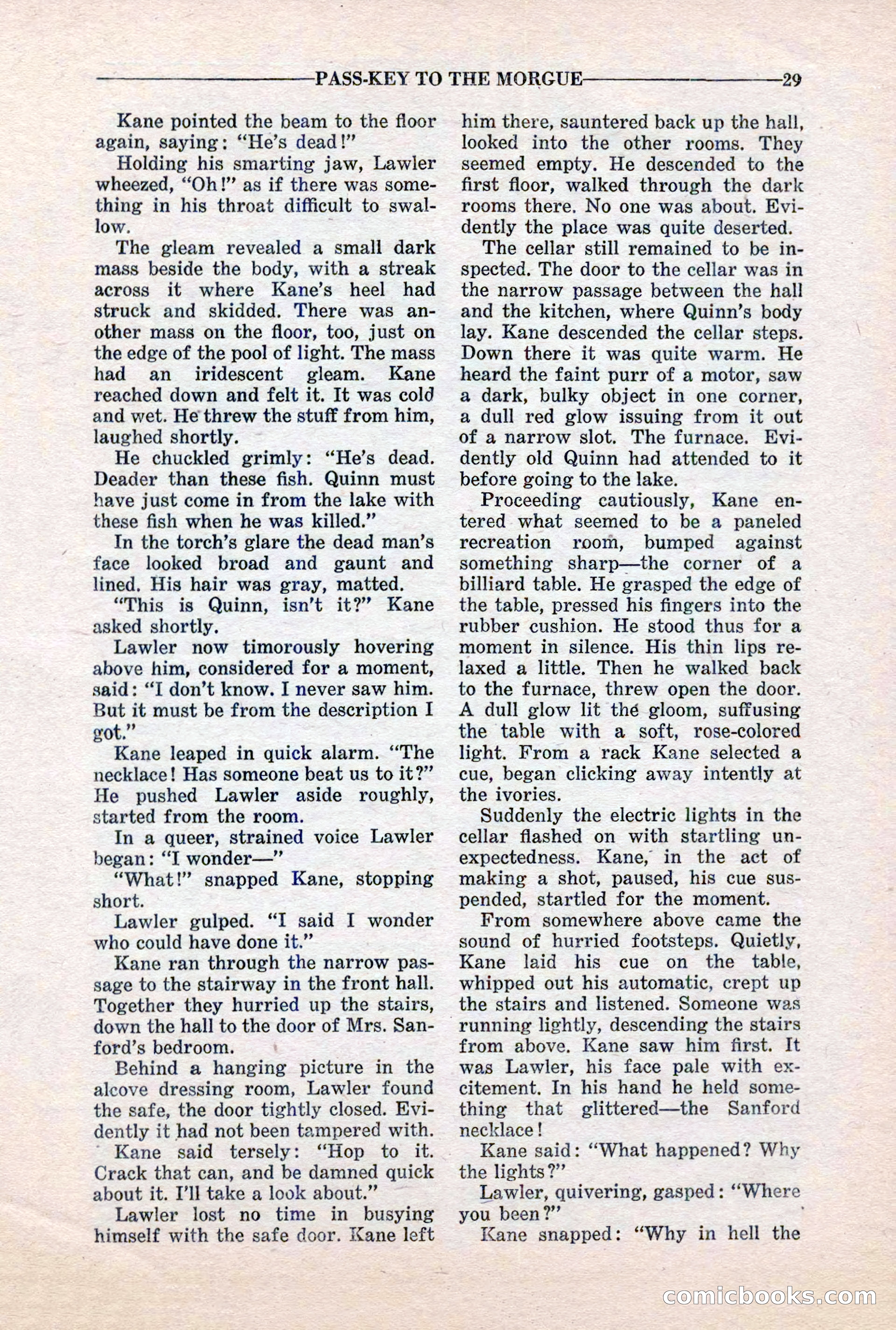10-Story Detective, March 1941 — page 31: Pulp Fiction, 1941