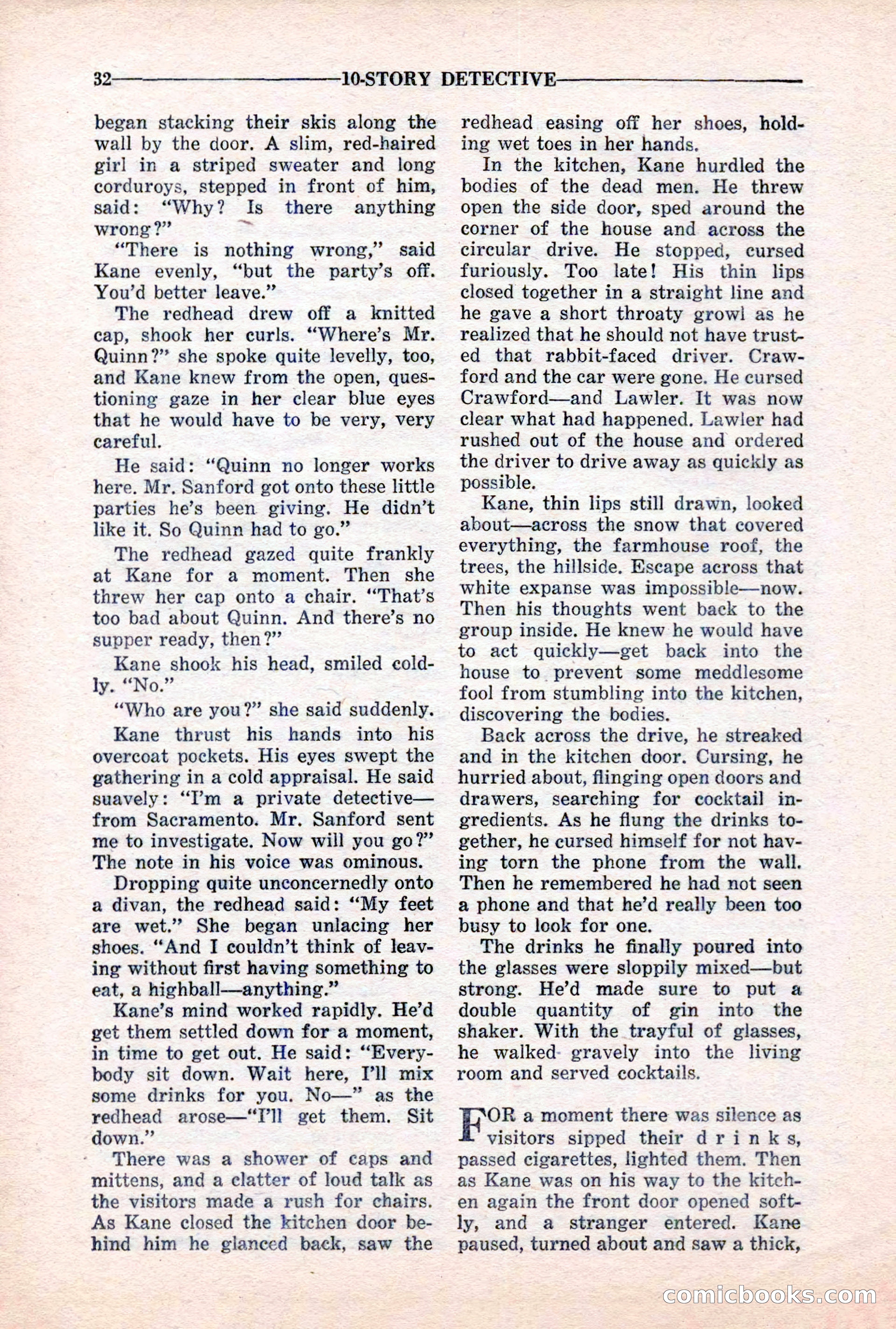 10-Story Detective, March 1941 — page 34: Pulp Fiction, 1941