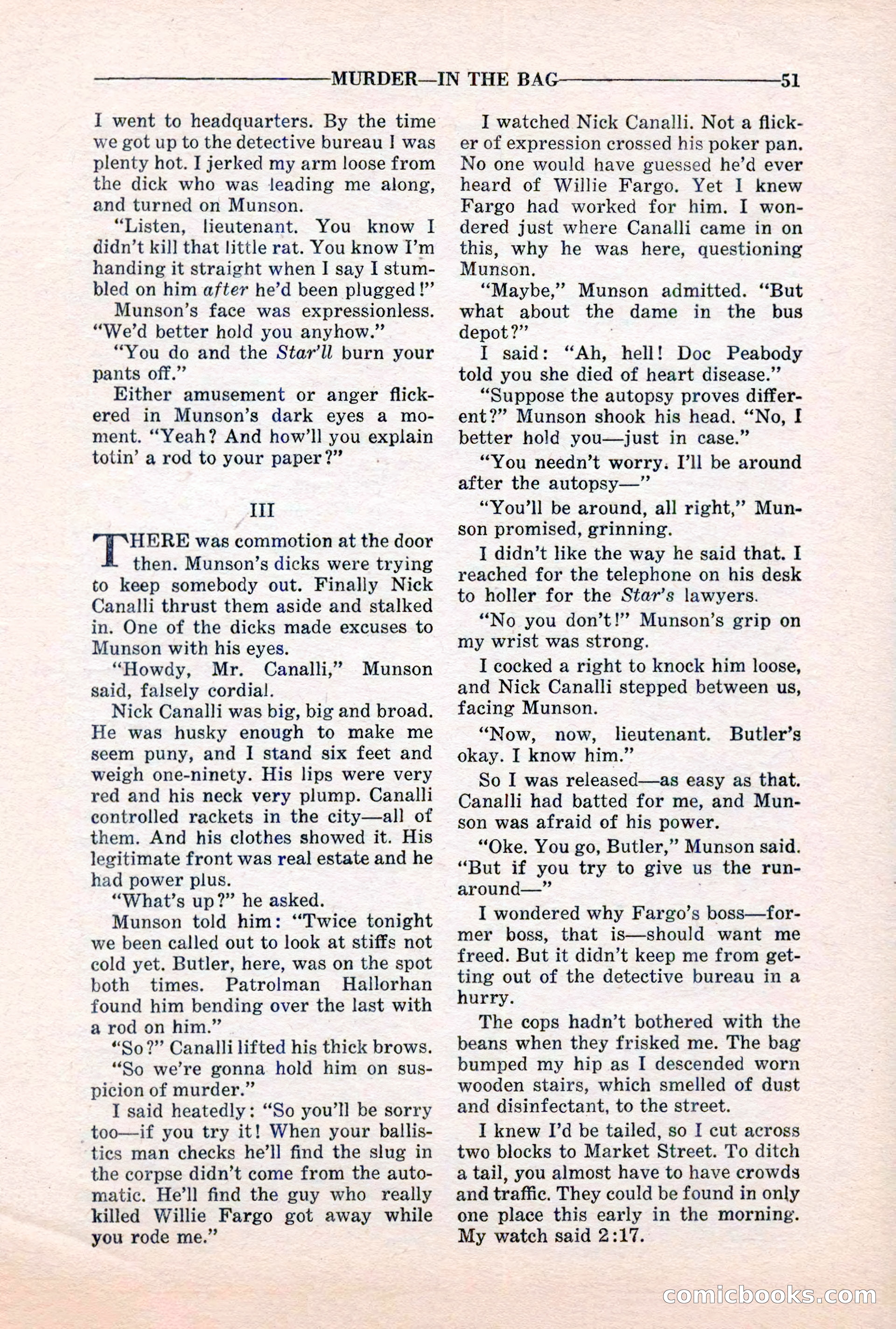 10-Story Detective, March 1941 — page 53: Pulp Fiction, 1941
