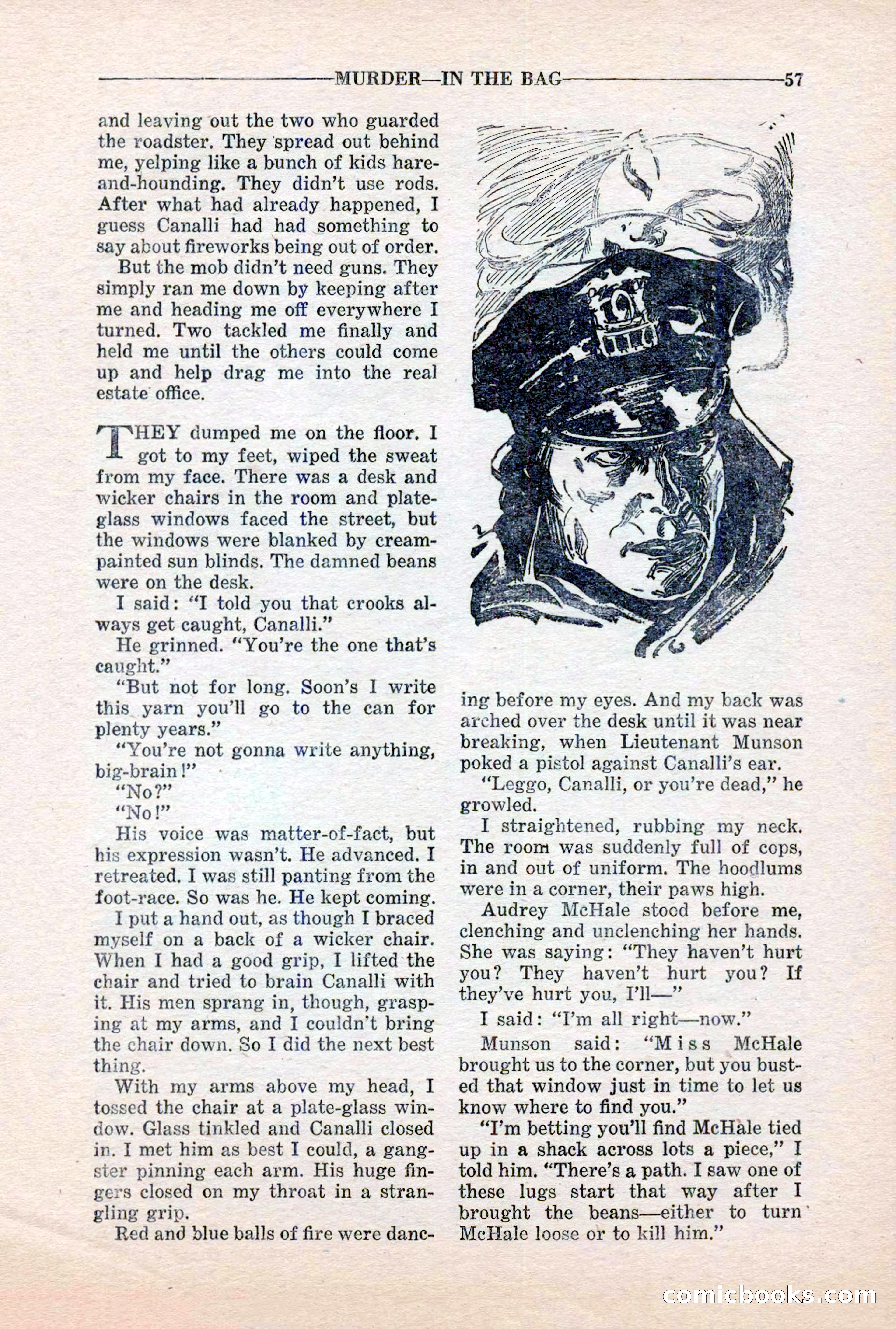 10-Story Detective, March 1941 — page 59: Pulp Fiction, 1941