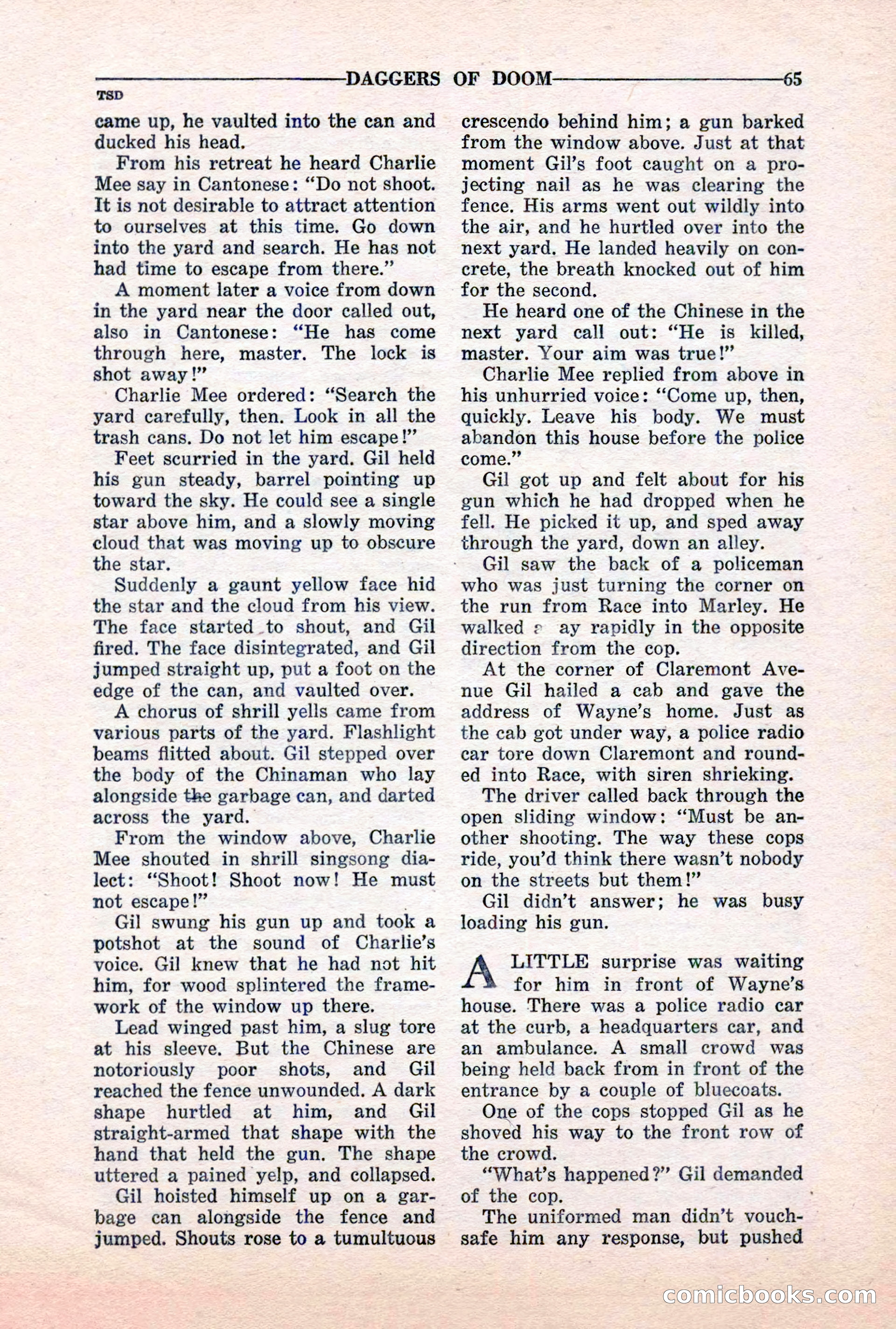 10-Story Detective, March 1941 — page 67: Pulp Fiction, 1941
